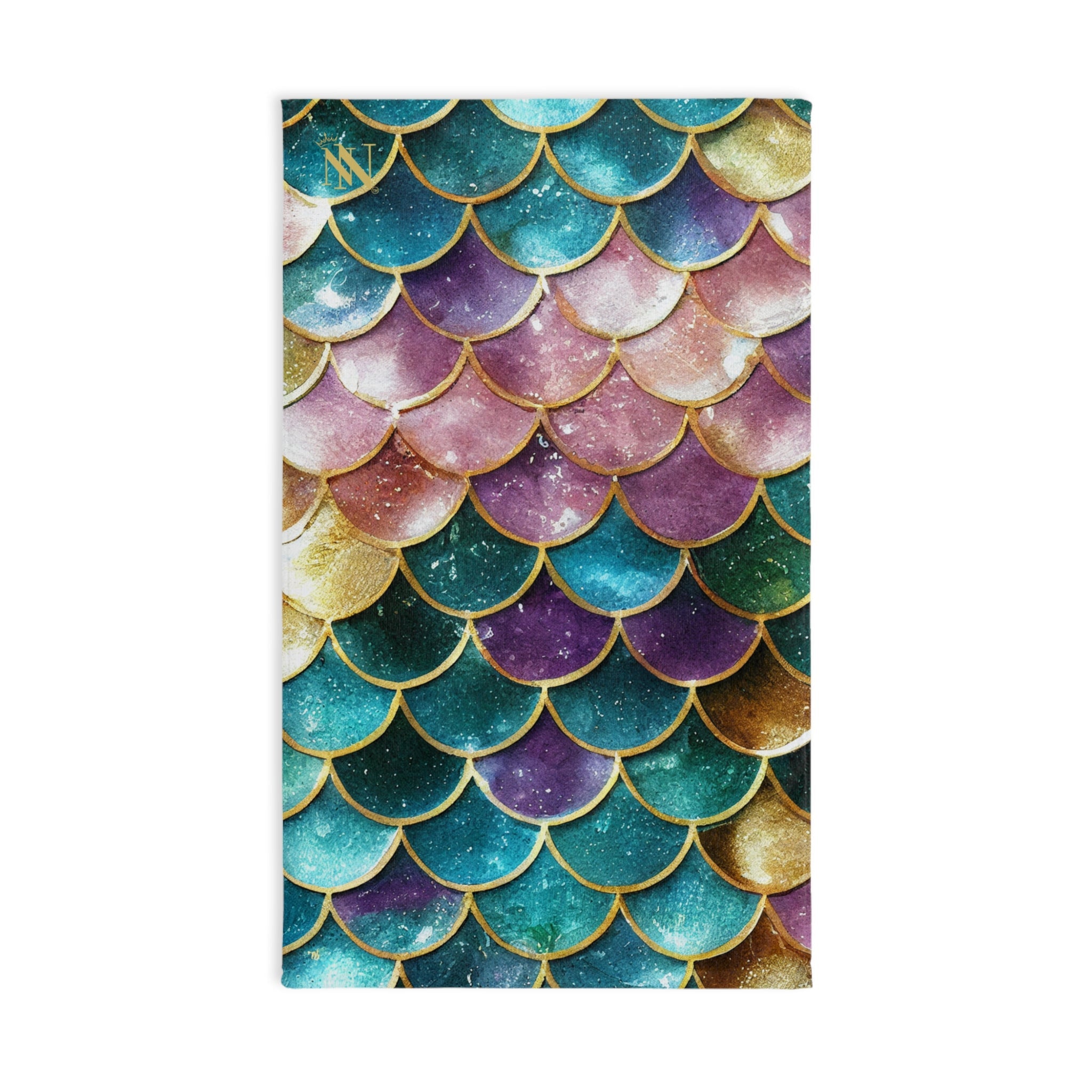 Colorful Gold Mermaid Scales | Mix & Match Original Fun-Flirty Lovers’ Towels