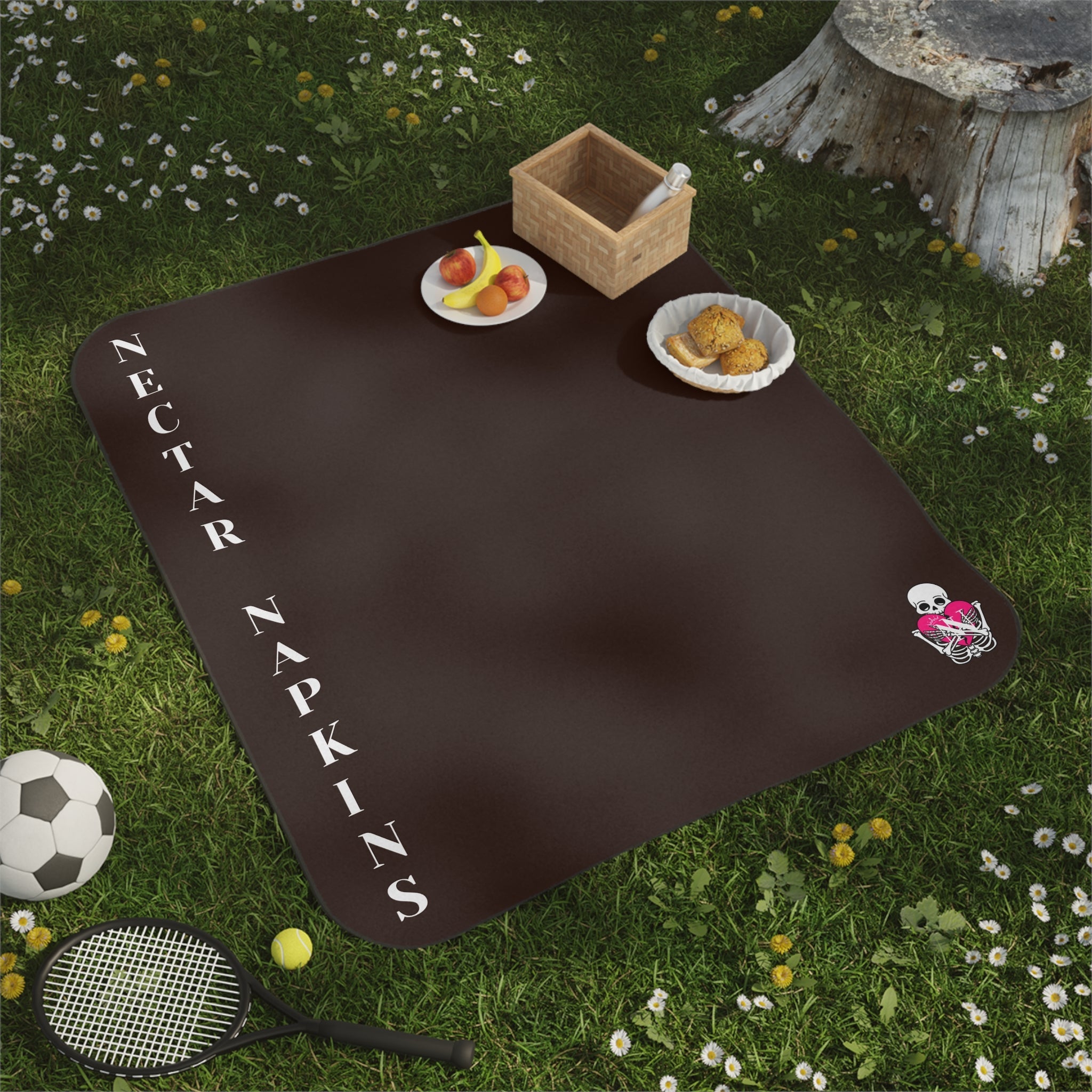 Nectar Napkins Brand Chocolate Water-Resistant Sex Blanket