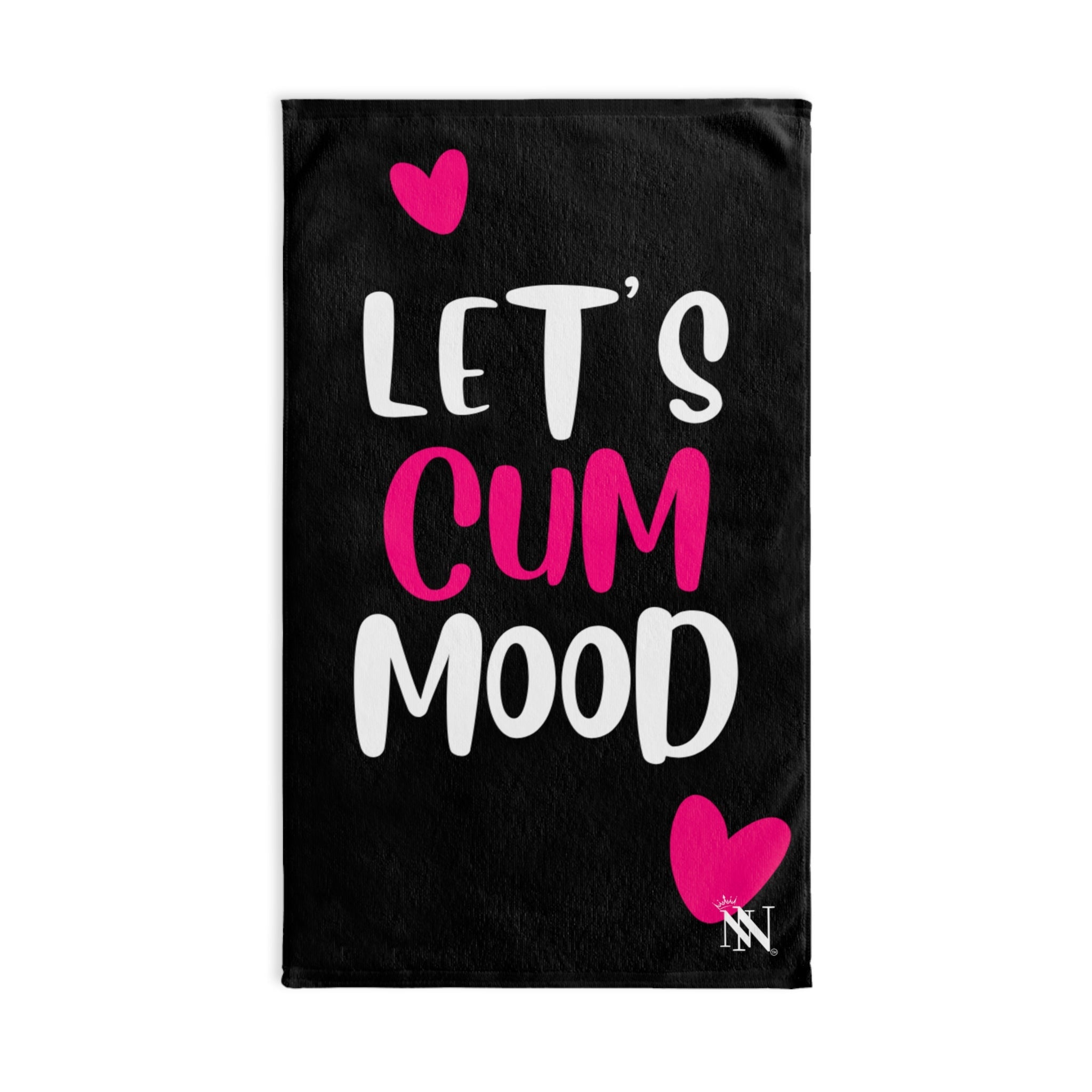 Letâs Cum Mood Hearts Fun Cum Towel