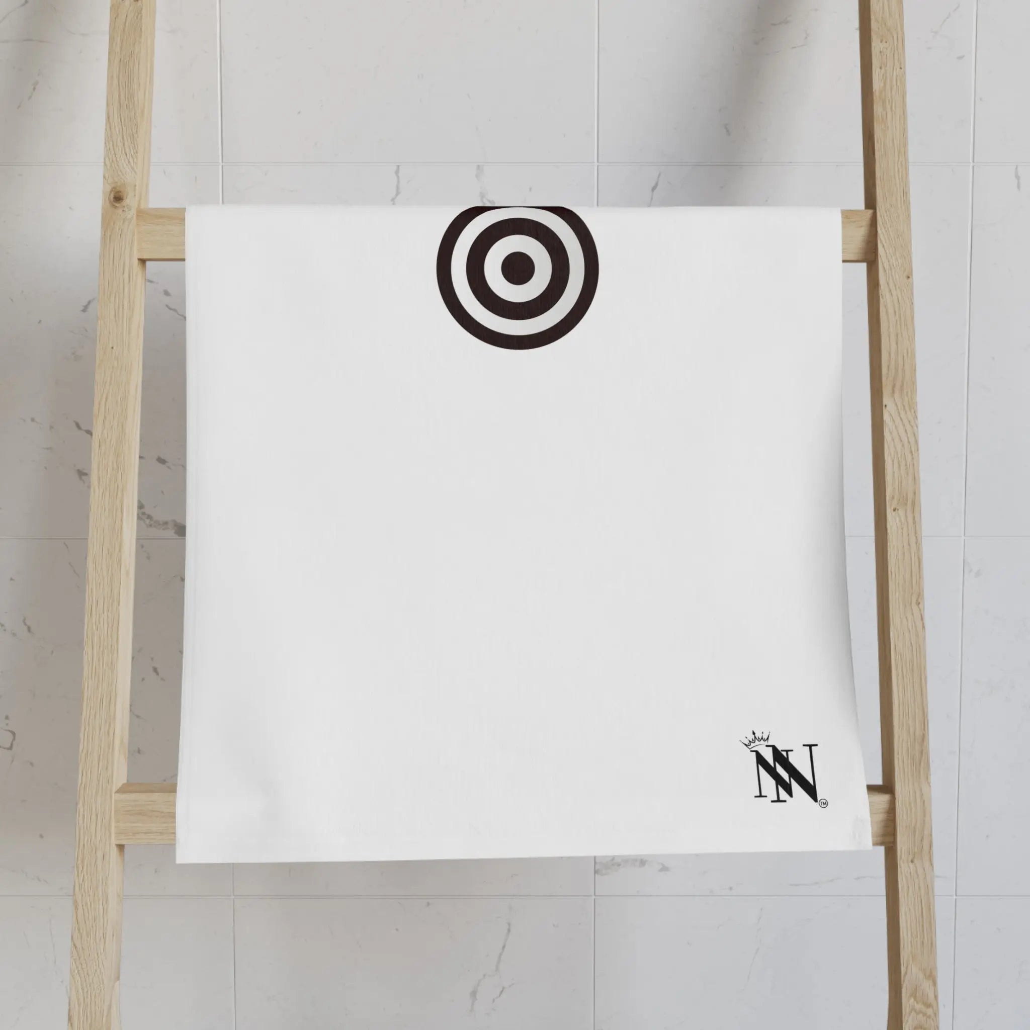 Small Black Bullseye Target | Mix & Match Classic Fun-Flirty Lovers’ Towels
