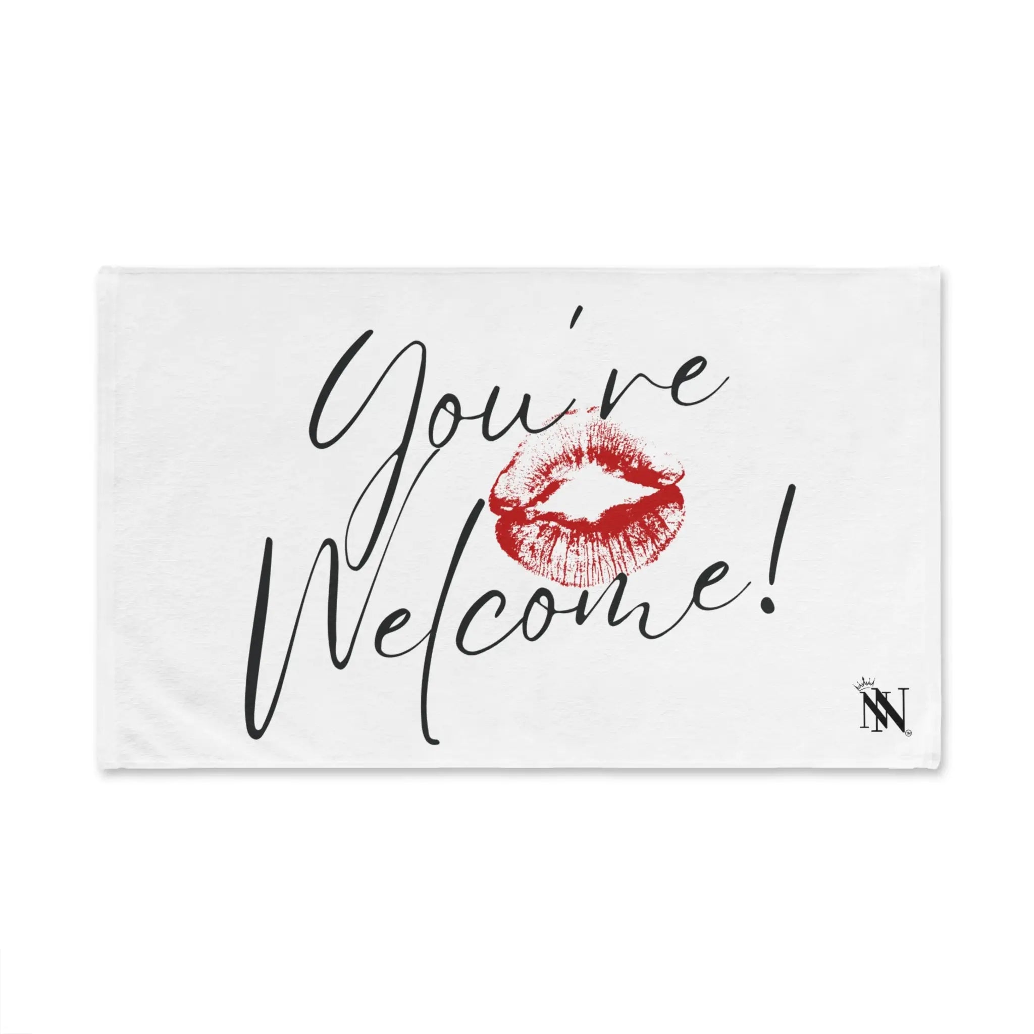 You’re Welcome! with a Kiss Cum Towel