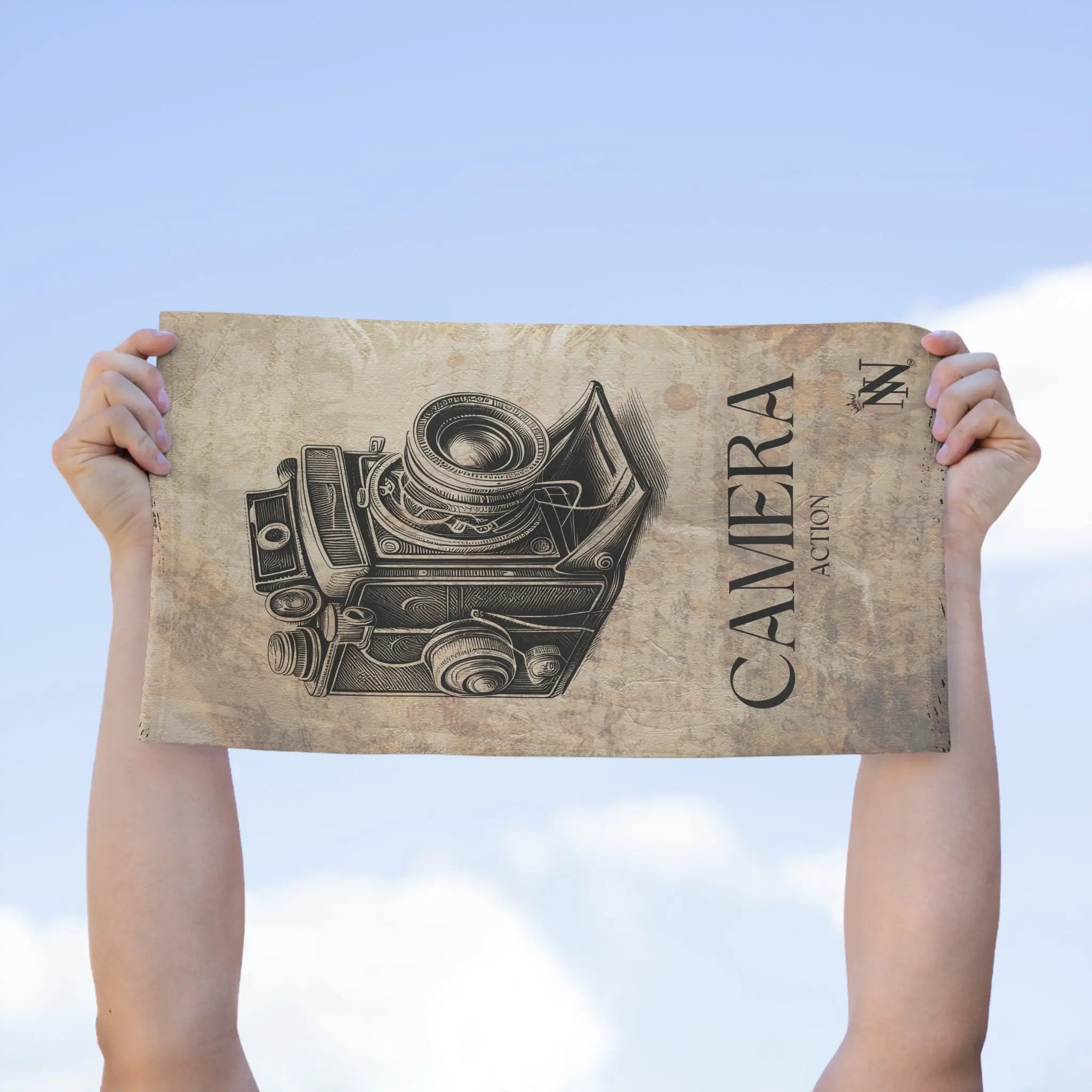 Vintage Camera Action | Mix & Match Soft Fun-Flirty Lovers’ Towels