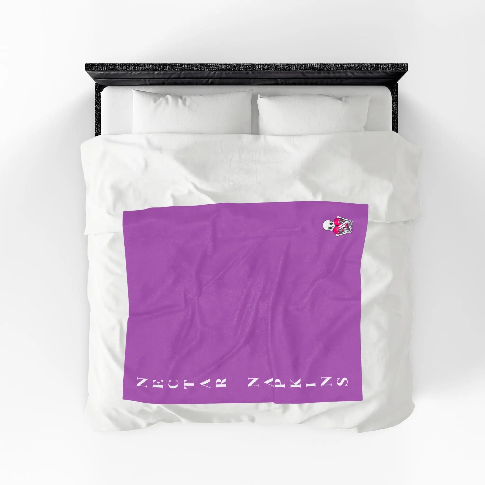 Nectar Napkins Brand Soft Plum | Nectar Napkins Fun-Flirty Lovers’ Blankets