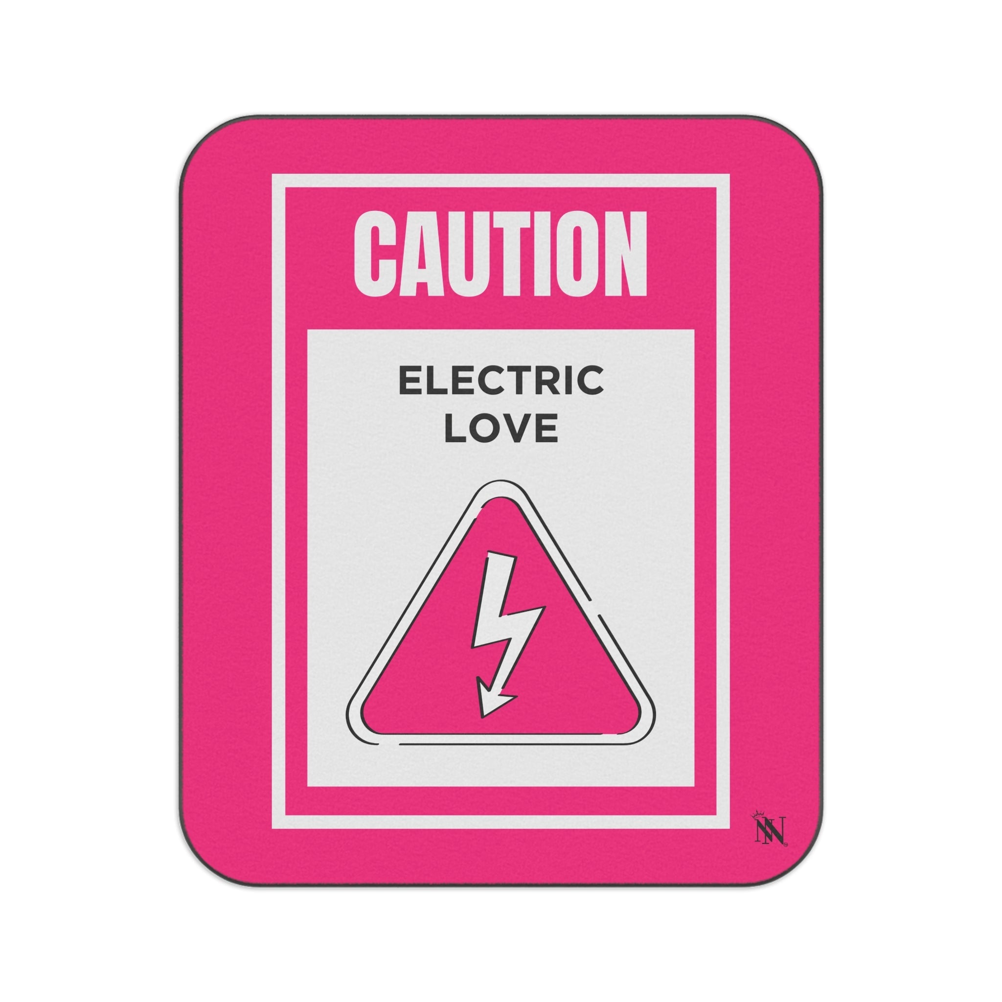 Caution Electric Love Soft Playful Sex Blanket