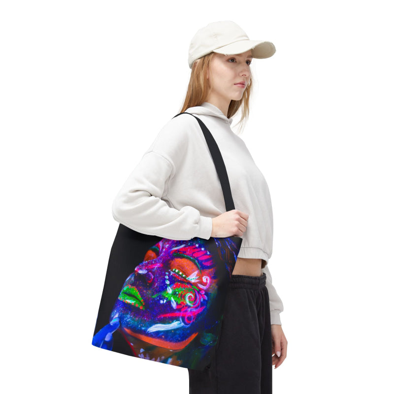 Painted Glow Blacklight Graphic | Mix & Match Fun-Flirty Lovers’ Totes