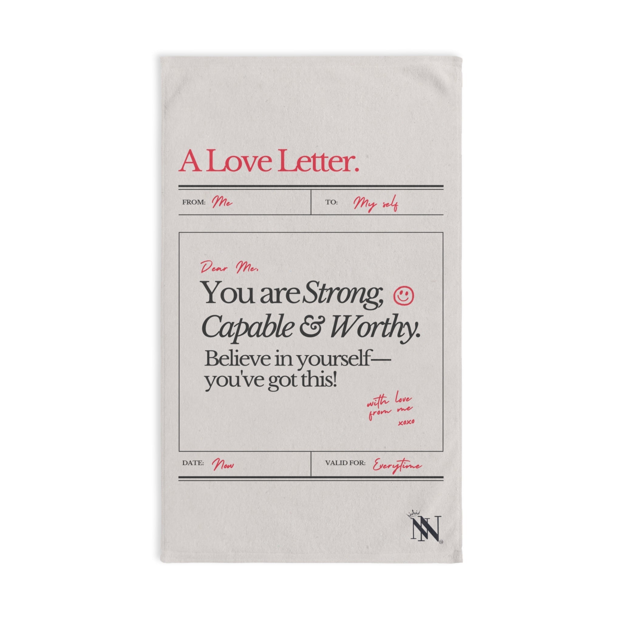 A Love Letter to Myself | Mix & Match Original Fun-Flirty Lovers’ Towels