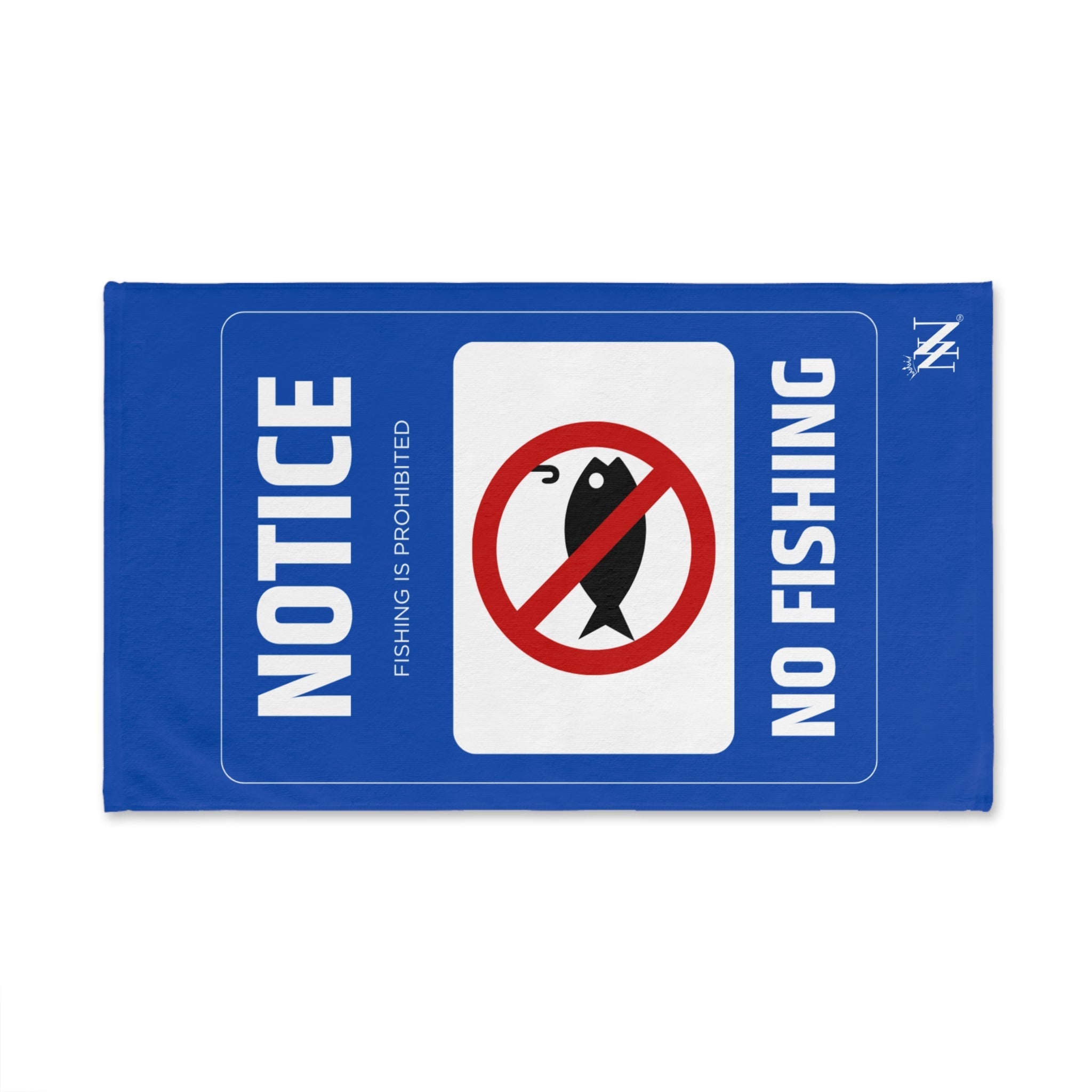 No Fishing Sign Cum Towel