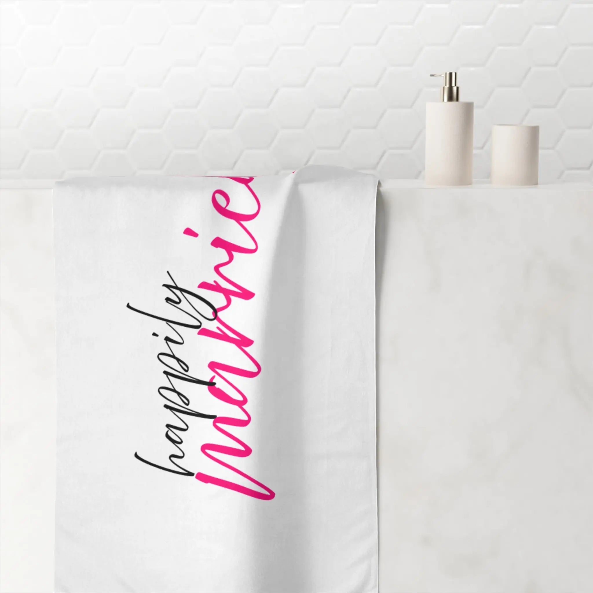 Happily Married! | Mix & Match XL Fun-Flirty Lovers’ Towels