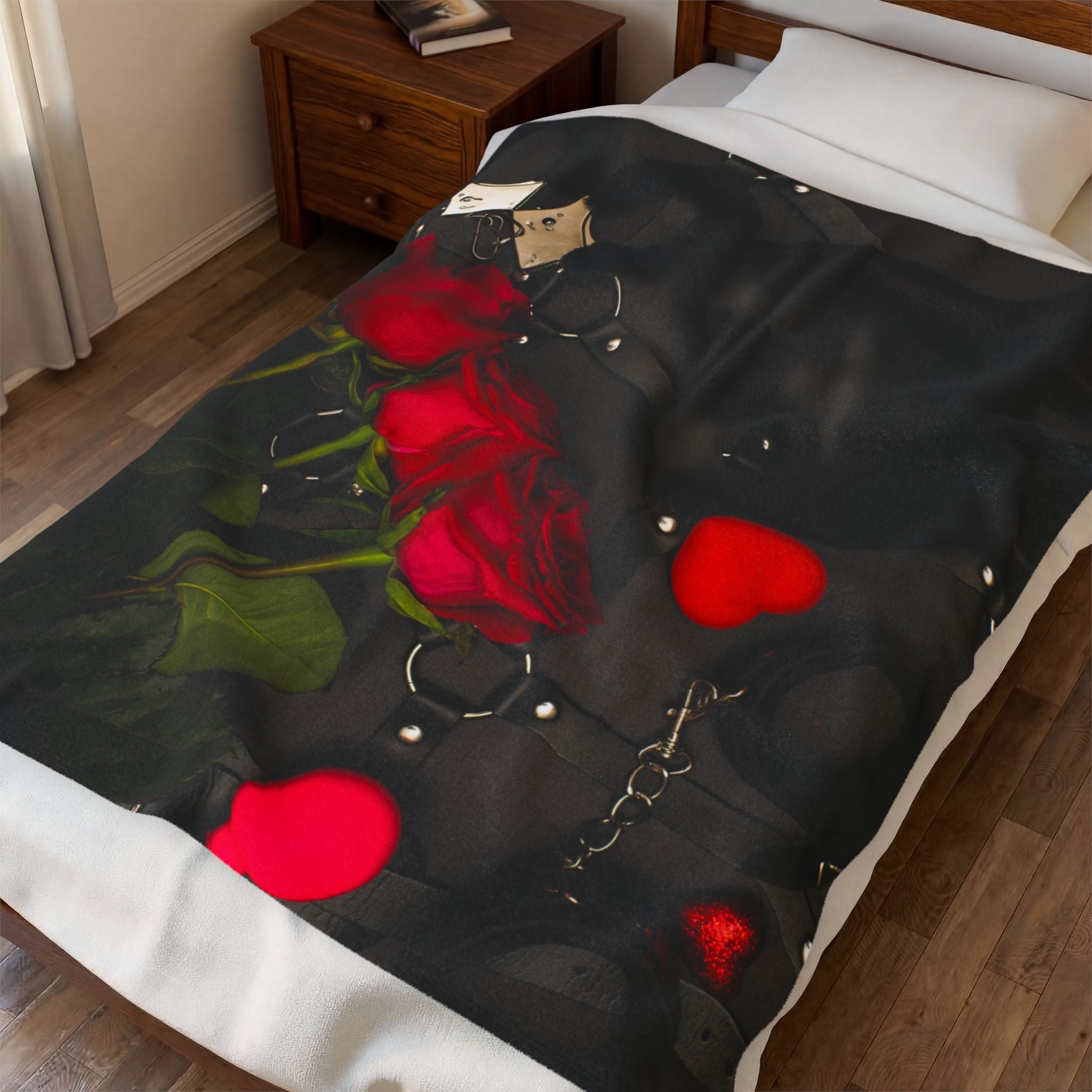Kinky Bunny Mask Sex Toys & Cuffs Photograph Romantic Gifts Love Blanket