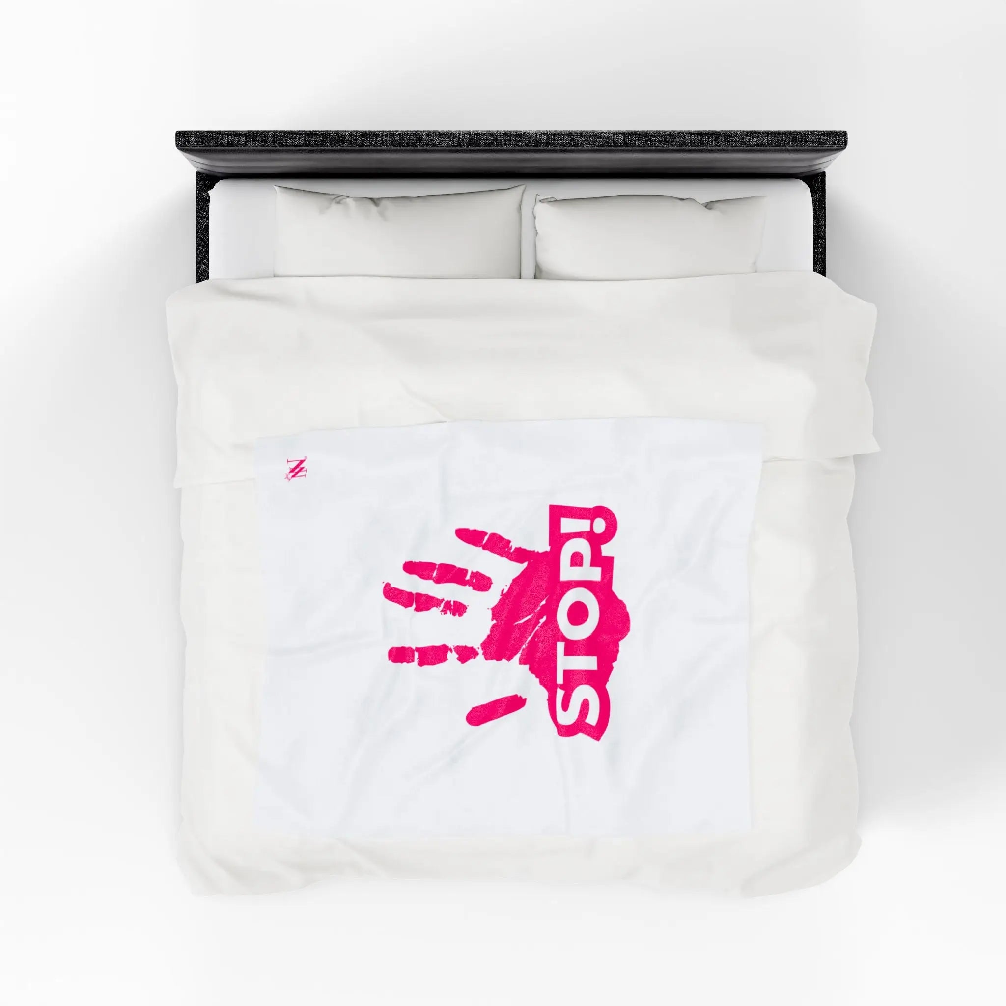 Stop! Handprint | Mix & Match Fun-Flirty Lovers’ Blankets