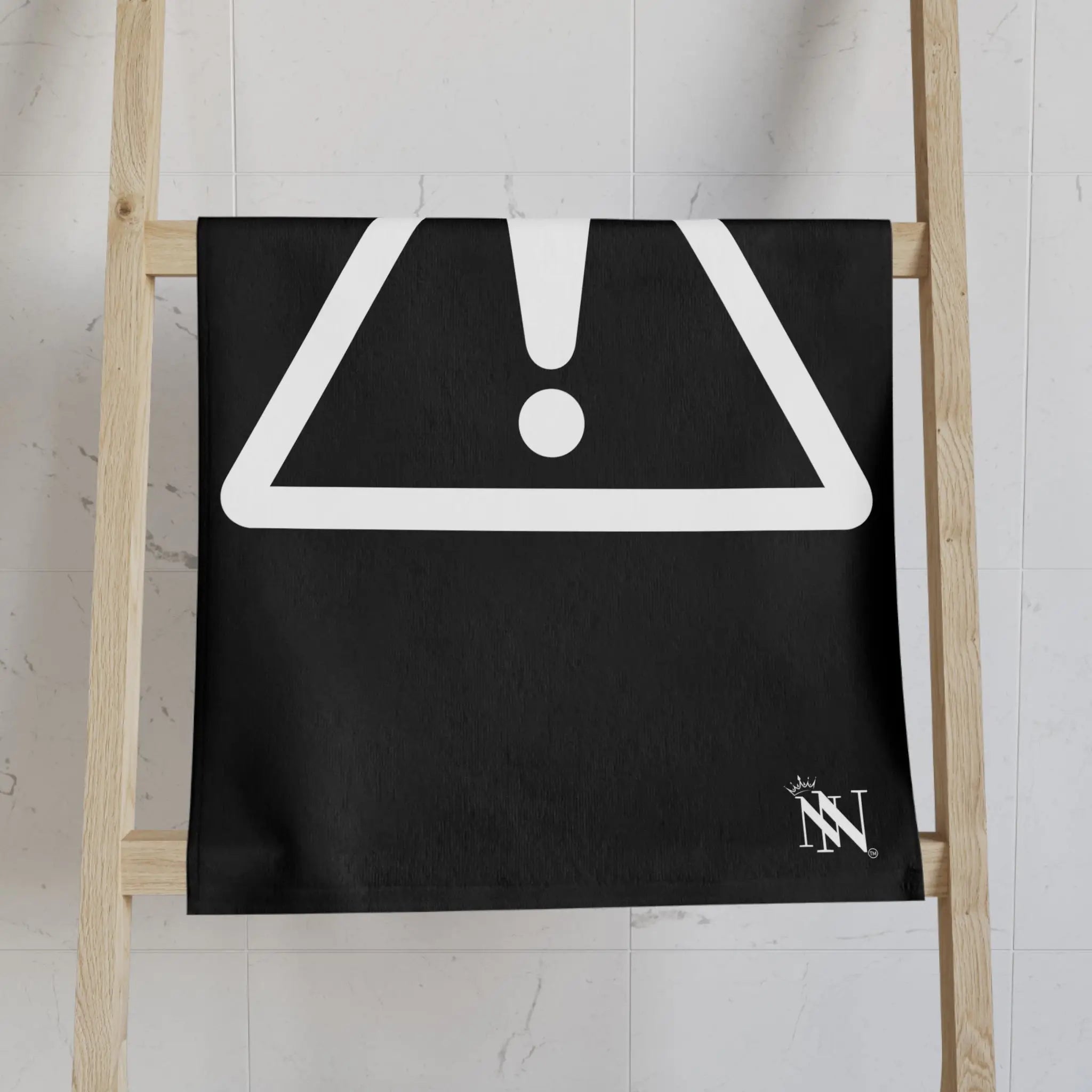 Black and White Caution | Mix & Match Classic Fun-Flirty Lovers’ Towels
