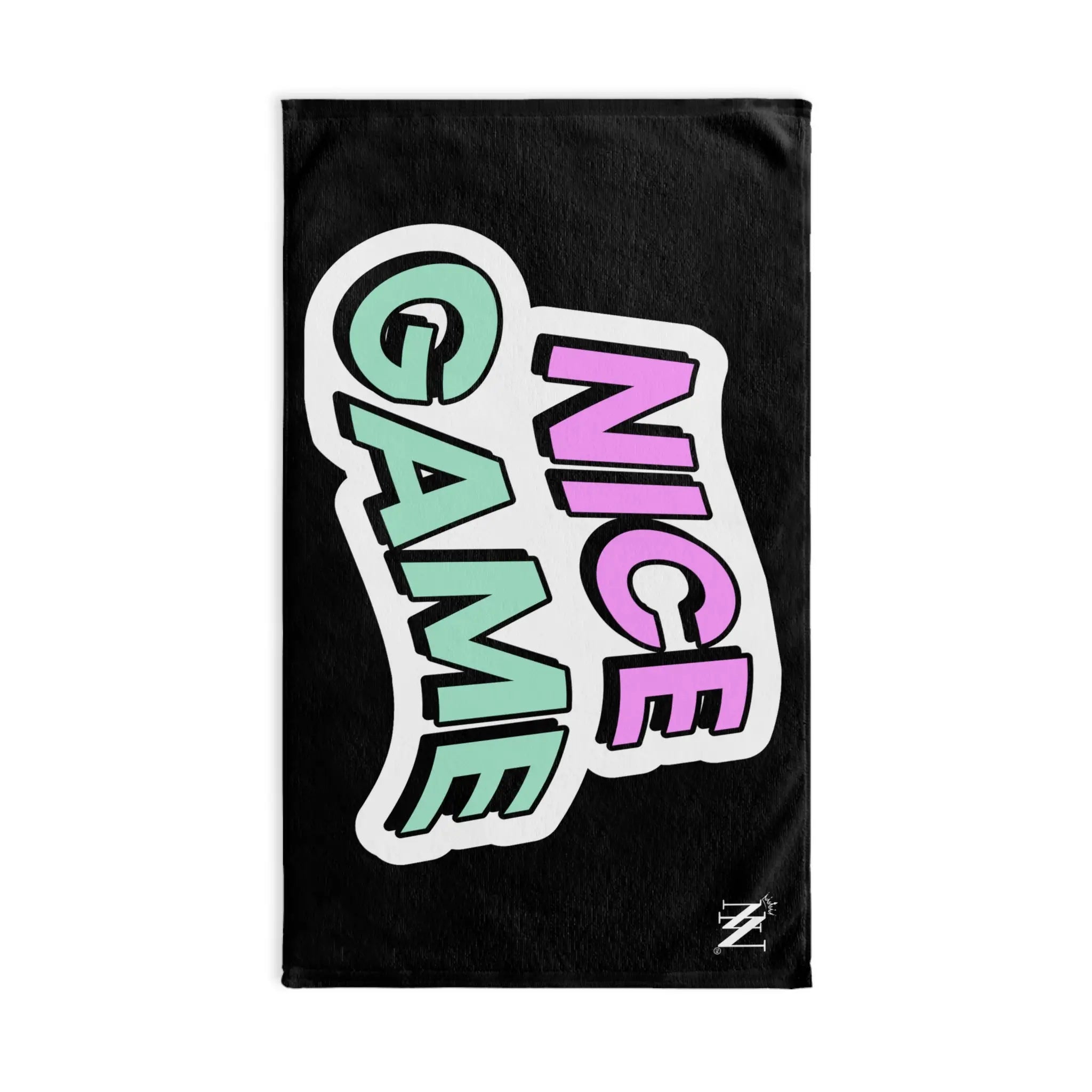 Nice Game Sticker Black | Mix & Match Classic Fun-Flirty Lovers’ Towels