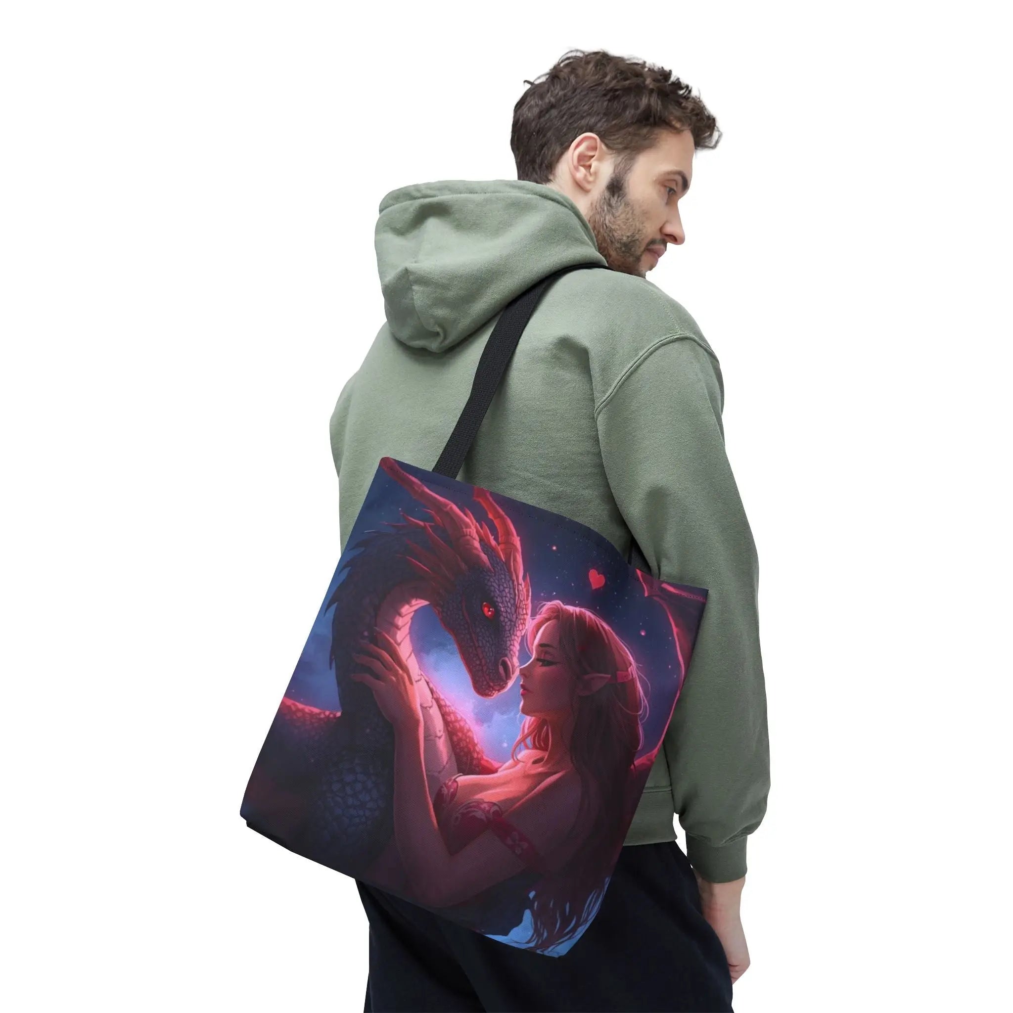 Elf’s Pet Dragon Fantasy | Mix & Match Fun-Flirty Lovers’ Totes