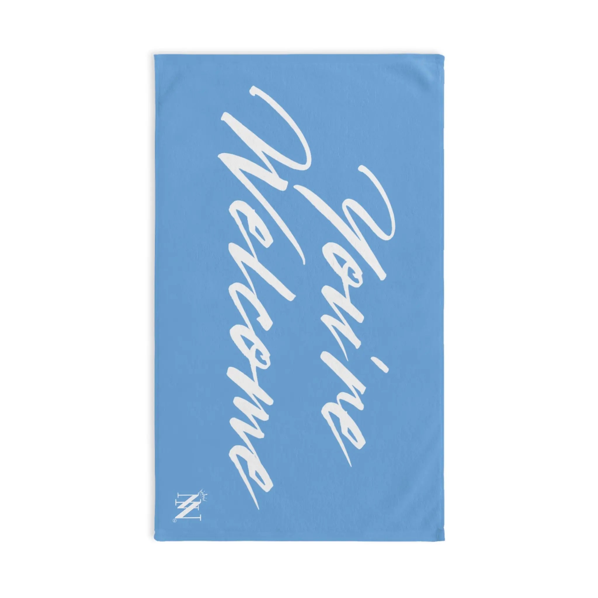 Simply Youâre Welcome Light Blue Cum Towel