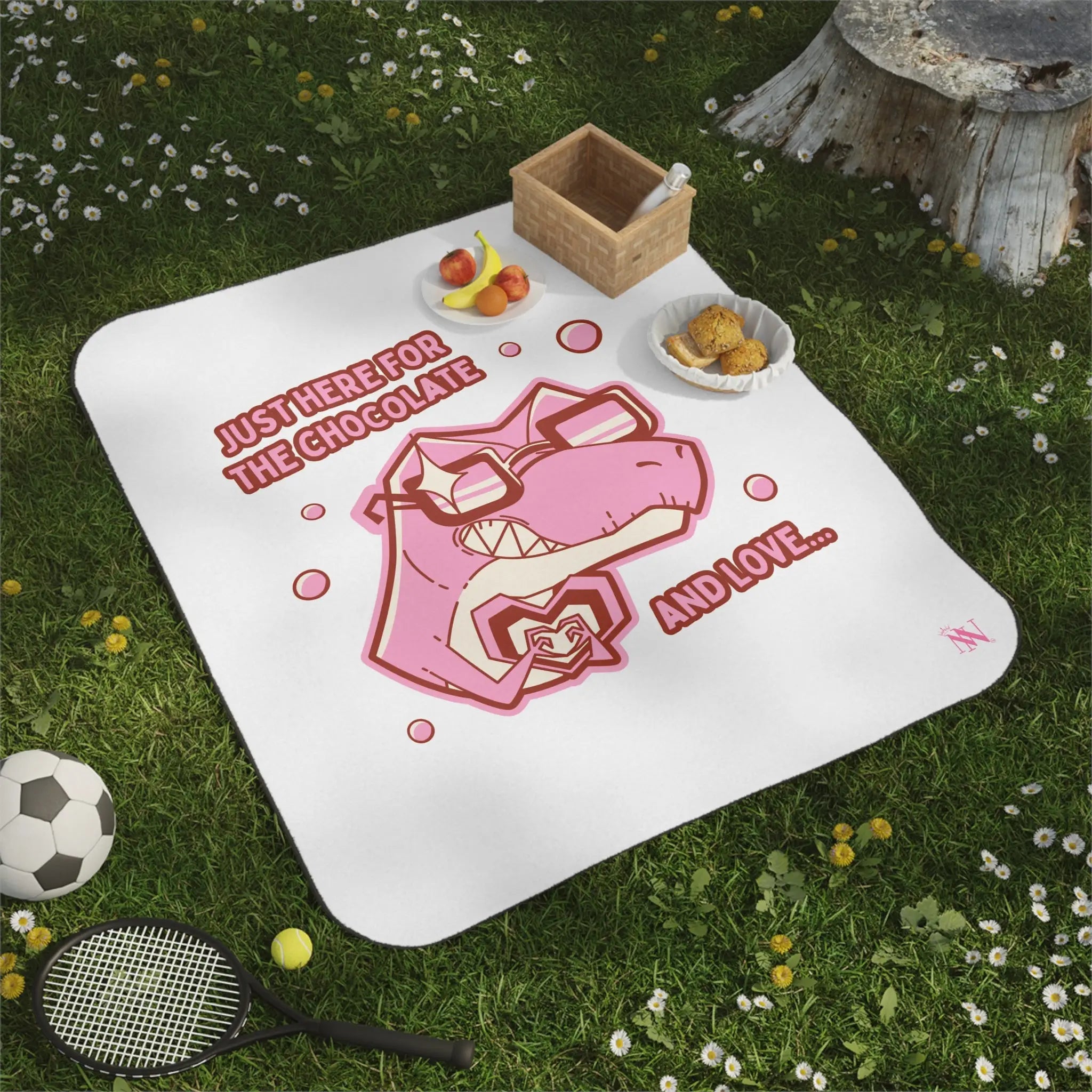 Just Here for the Chocolate | Mix Match Fun-Flirty Lovers’ Water-Resistant Blankets