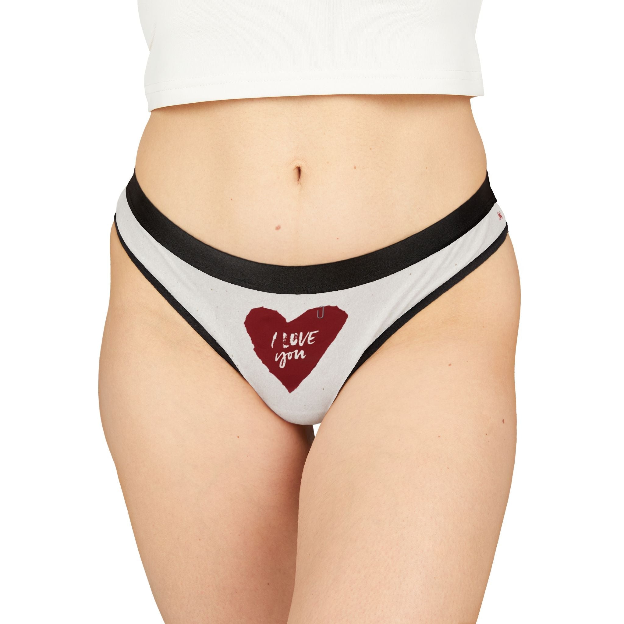 I Love You Paper Note Sex Humor Sexy Women’s Thong