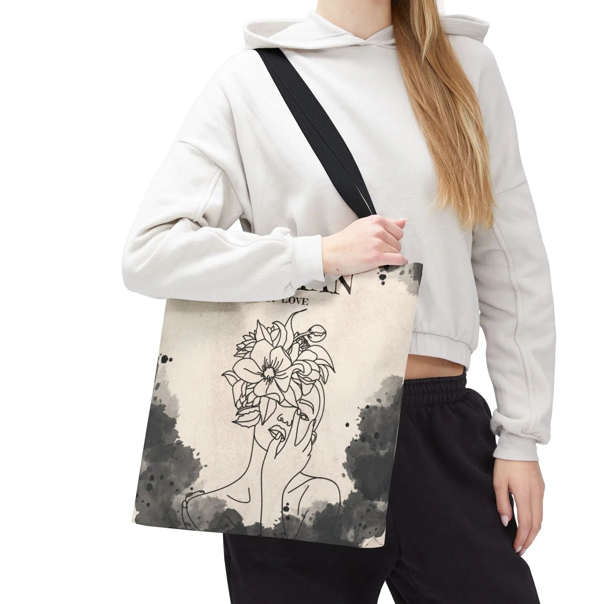 Woman of Love Vintage Tote Bag