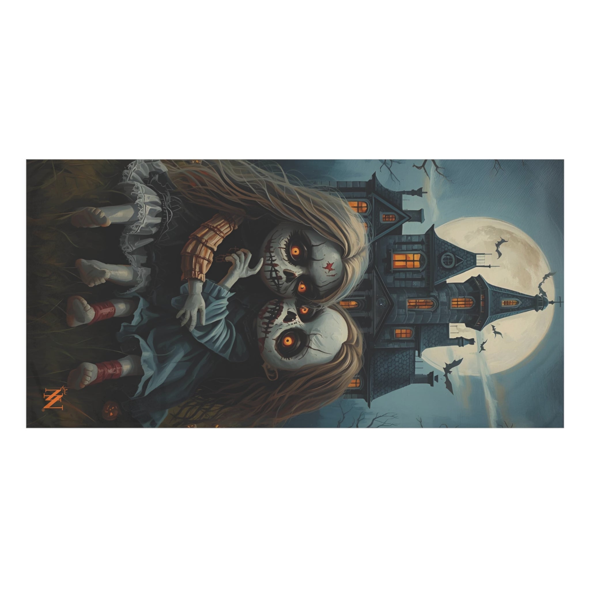 Scary Halloween Pumpkin Girls | Mix & Match XL Fun-Flirty Lovers’ Towels