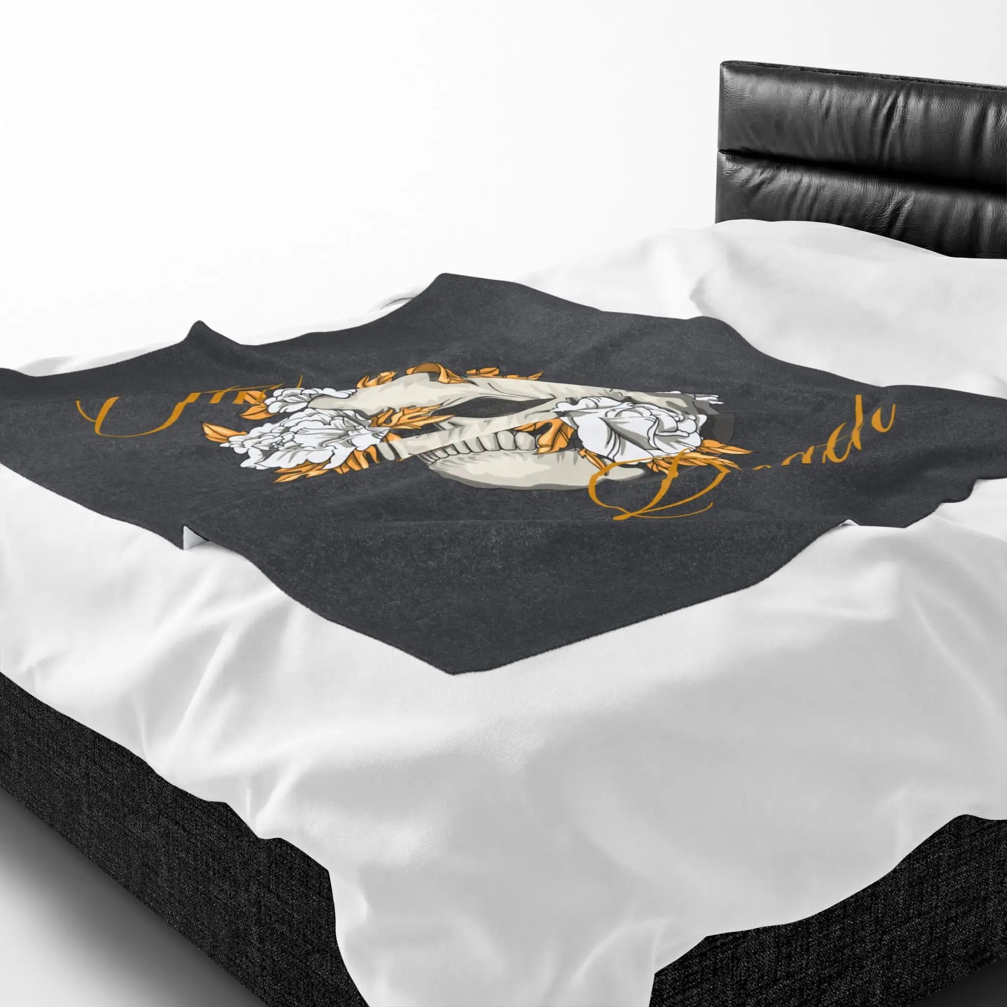 Til’ Death Skull & Flowers Blanket