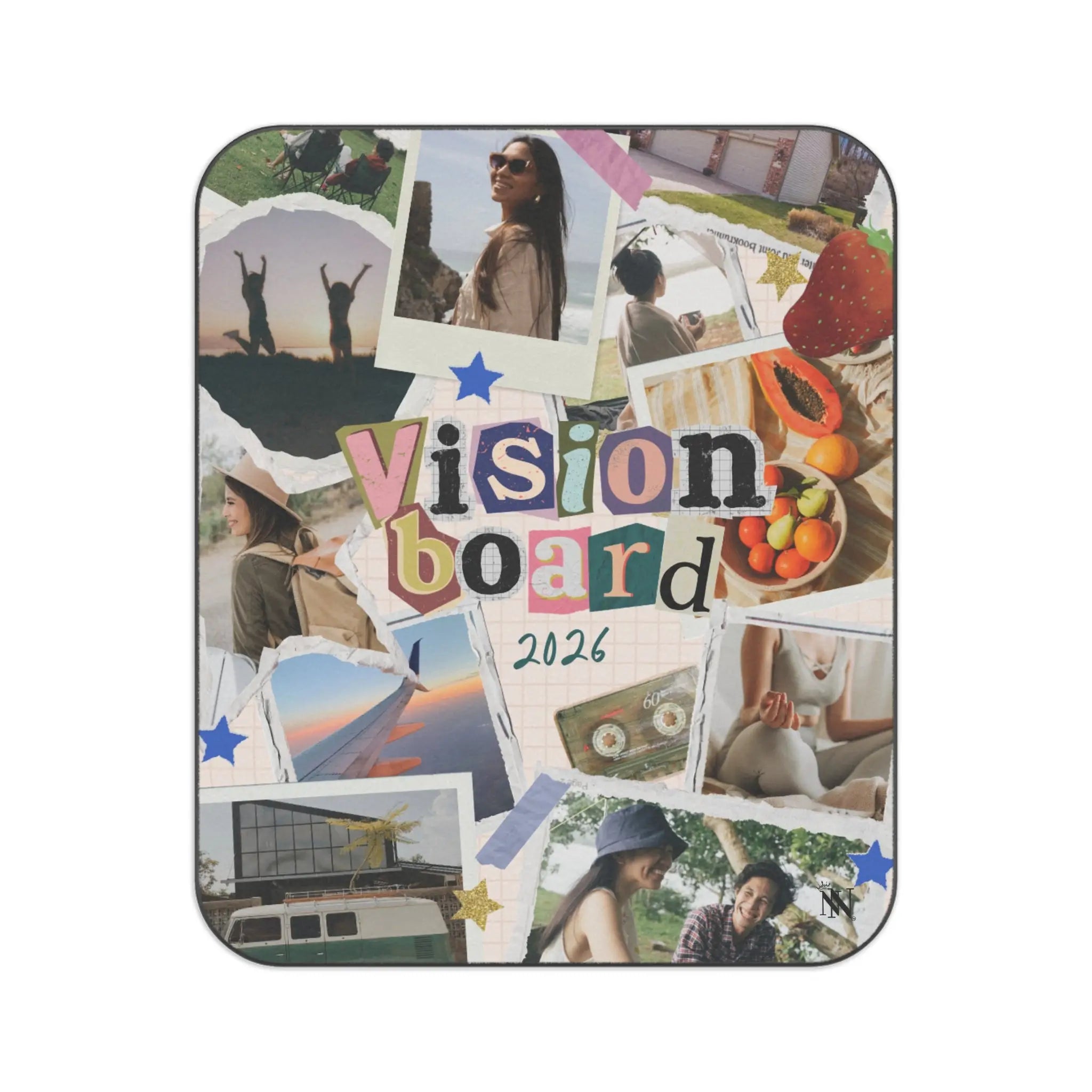 Vision Board 2026 Travel-Friendly Water-Resistant Sex Blanket