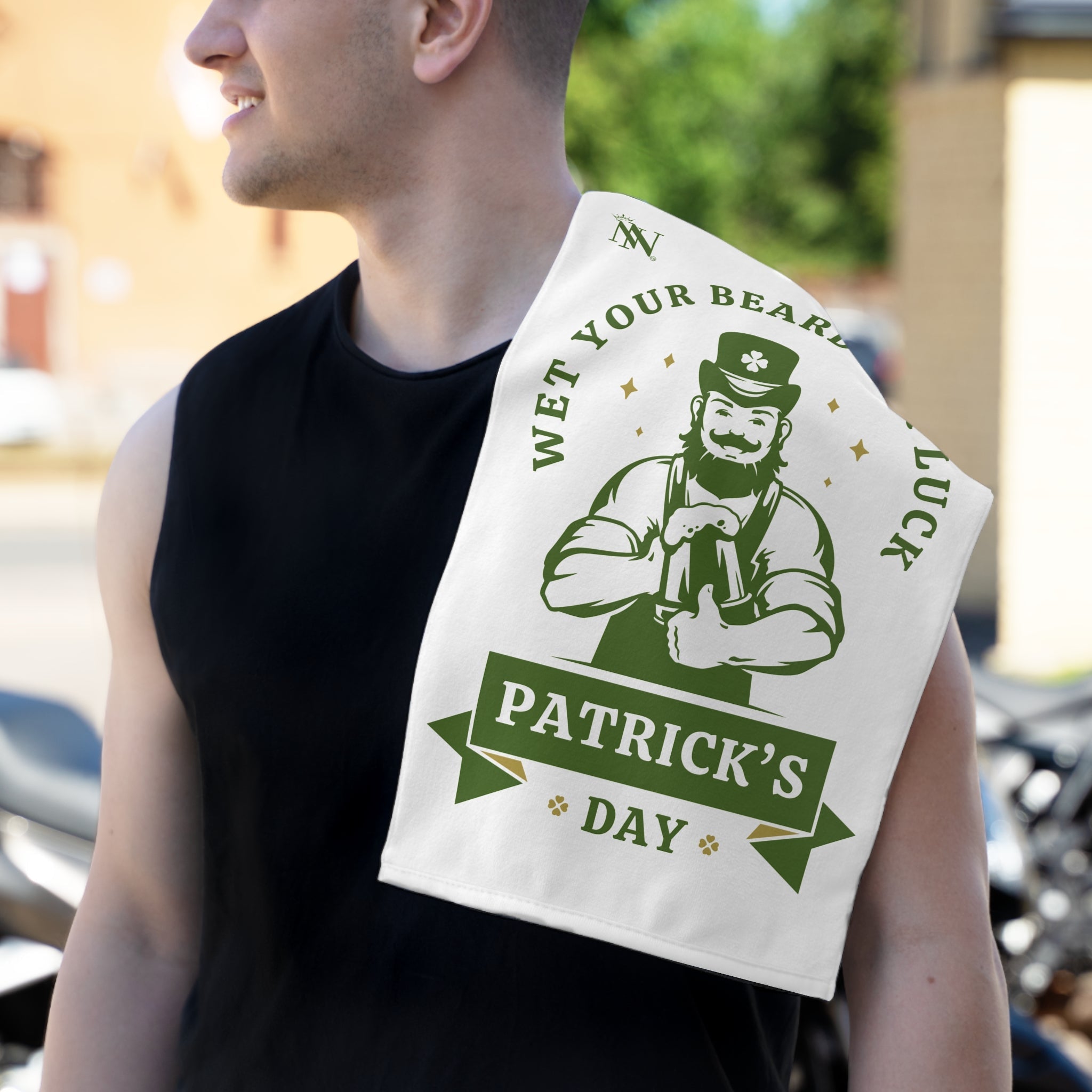 Wet Your Beard for Luck Patrick’s Day Fun Sex Towel