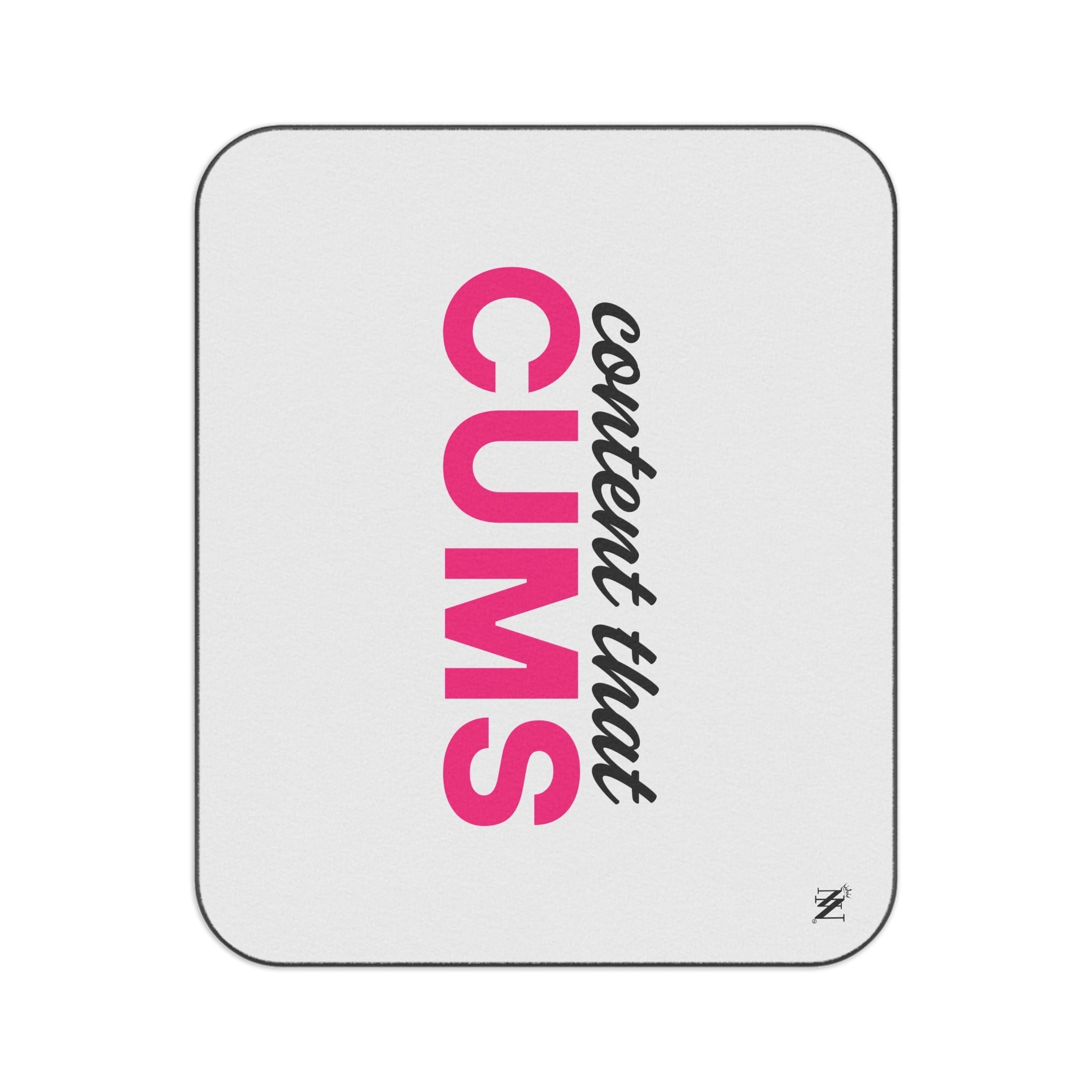 Content that Cums | Mix Match Fun-Flirty Lovers’ Water-Resistant Blankets
