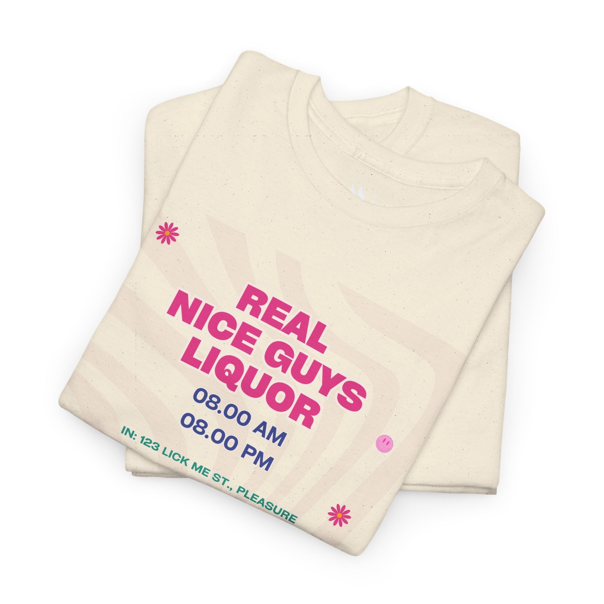 Real Guys Nice Liquor Store | Mix & Match 100% Cotton Unisex Fun-Flirty Lovers’ Tees