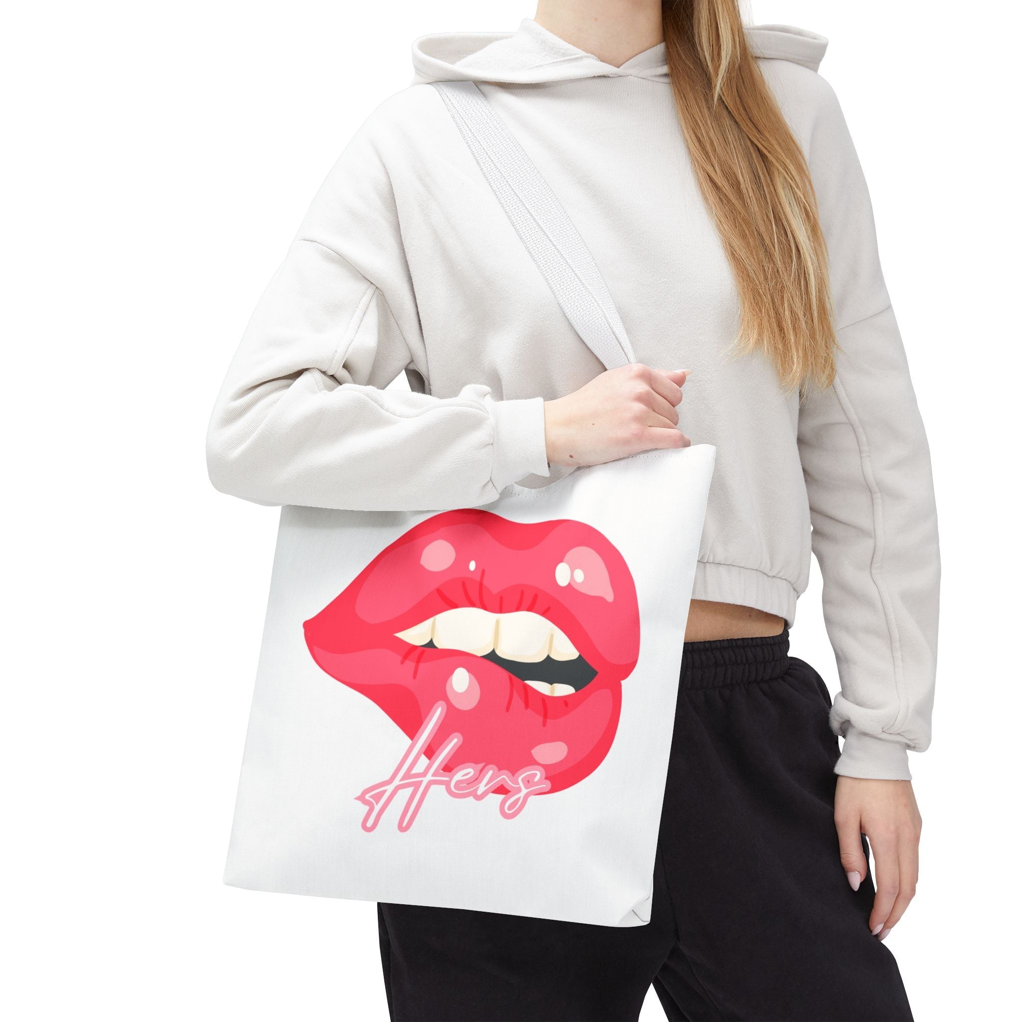 Hers Biting Lip Tote Bag