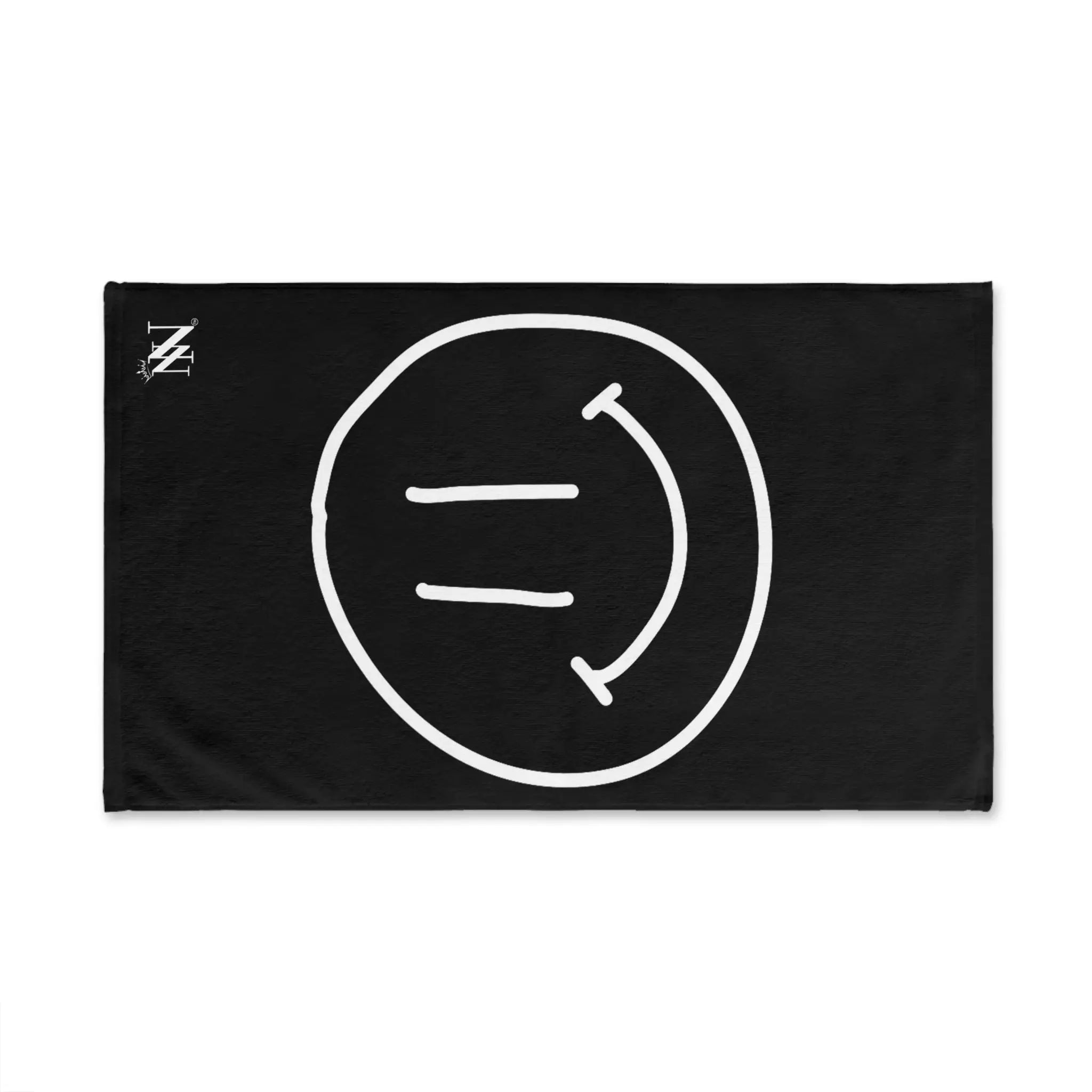 Happy Smiling Emoji Black | Mix & Match Classic Fun-Flirty Lovers’ Towels