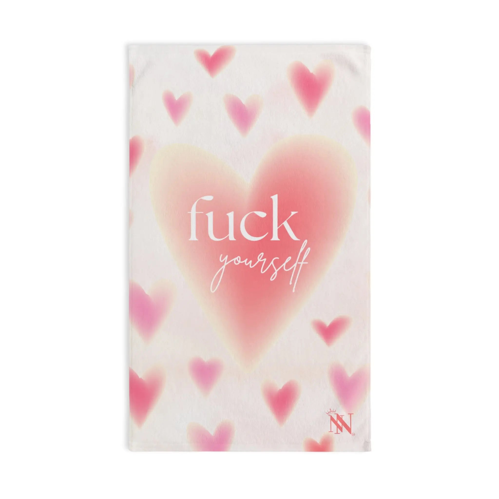 Fuck Yourself Heart Pattern Cum Towel