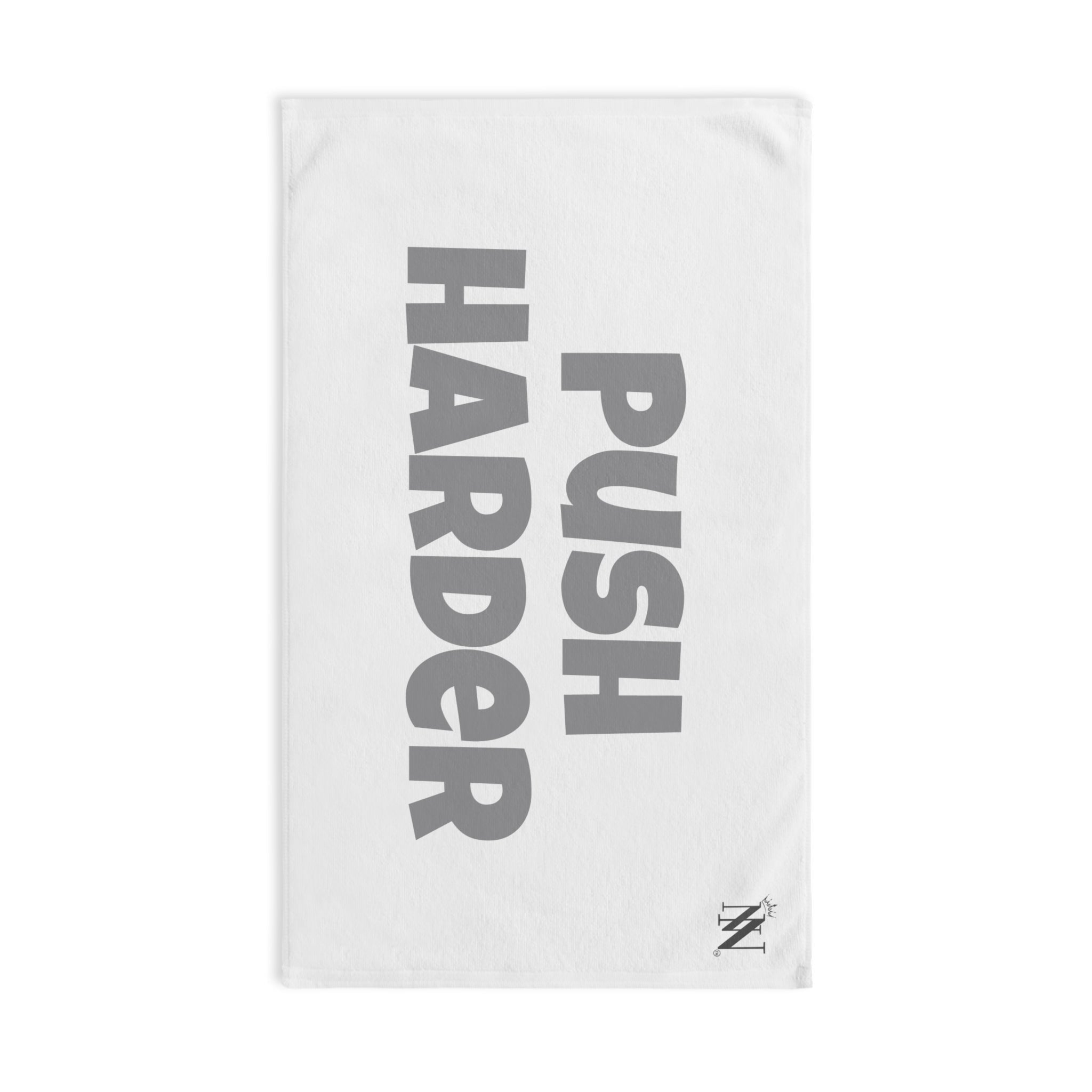 Push Harder Grey | Mix & Match Original Fun-Flirty Lovers’ Towels