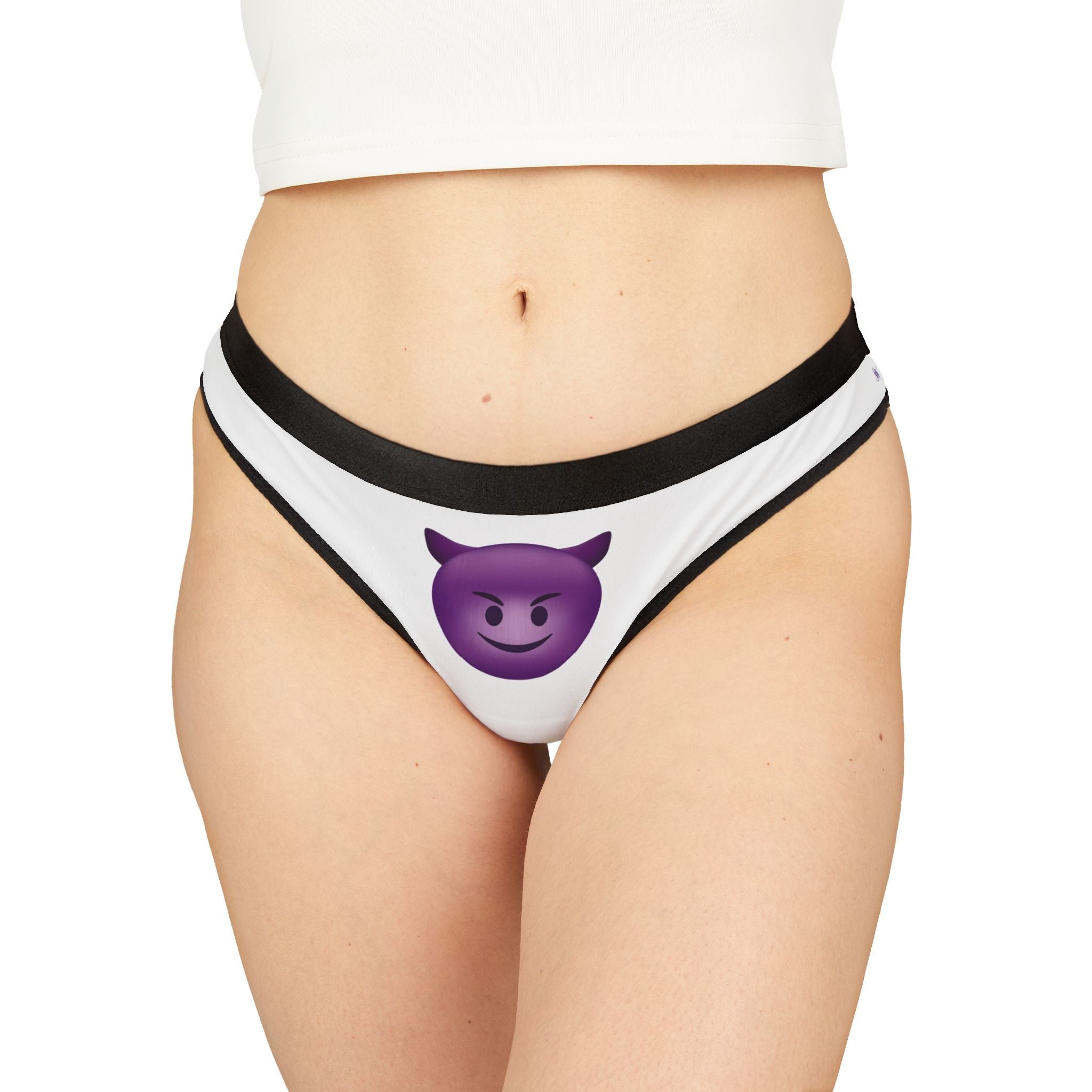 Naughty Devil Emoji | Mix & Match Women’s Fun-Flirty Lovers’ Thongs