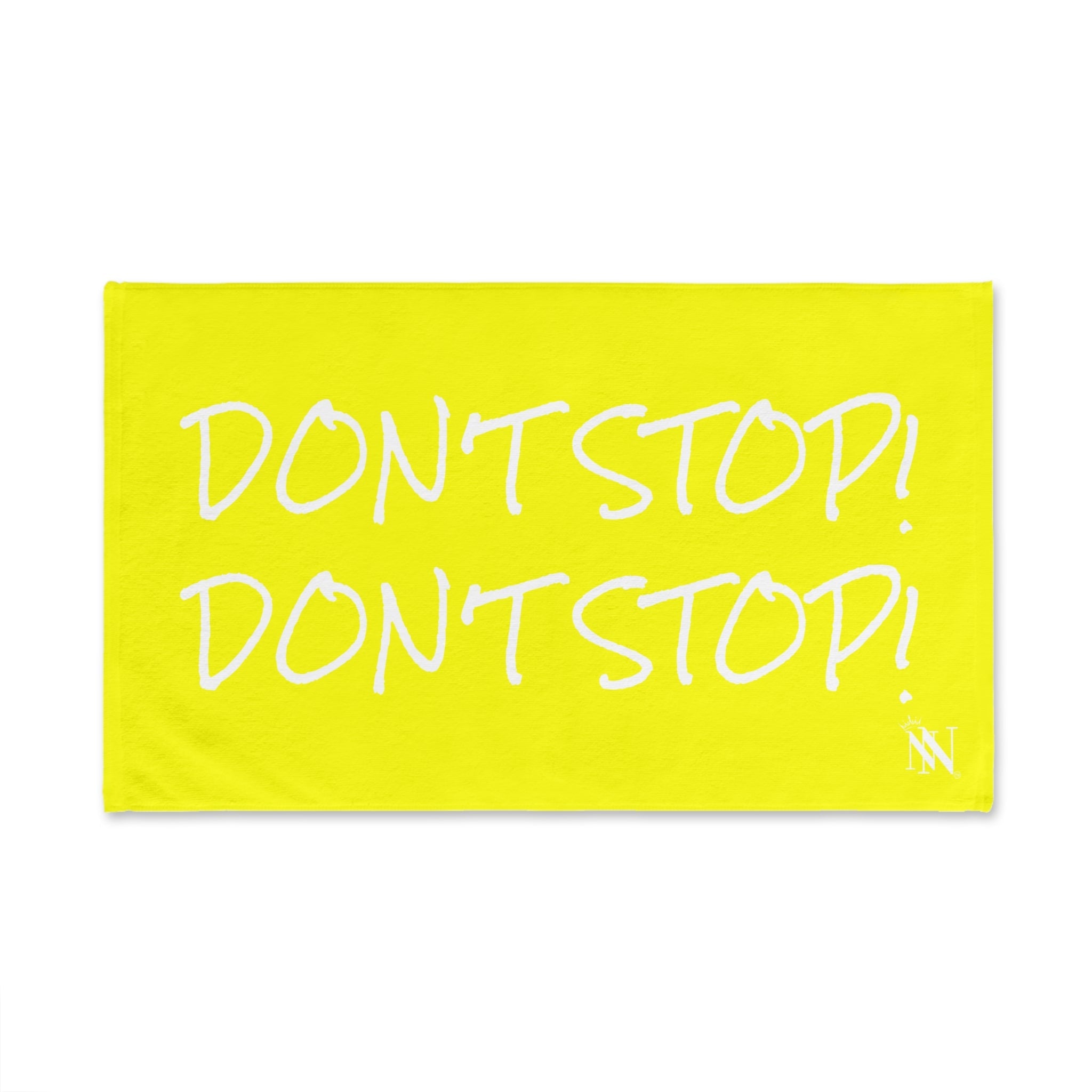 Donât Stop! Donât Stop Yellow Cum Towel