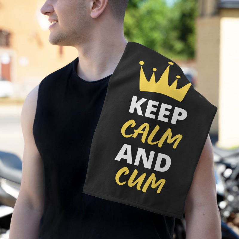 Keep Calm & Cum Queen King | Mix & Match Soft Fun-Flirty Lovers’ Towels