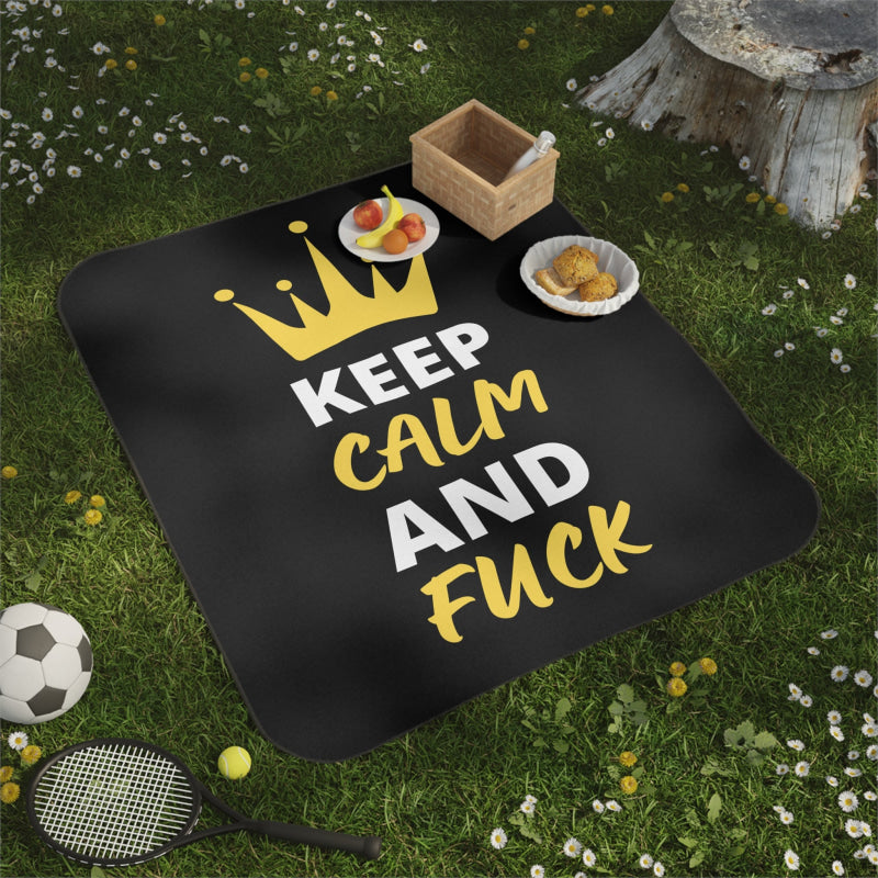 Keep Calm & Fuck Queen King | Mix Match Fun-Flirty Lovers’ Water-Resistant Blankets