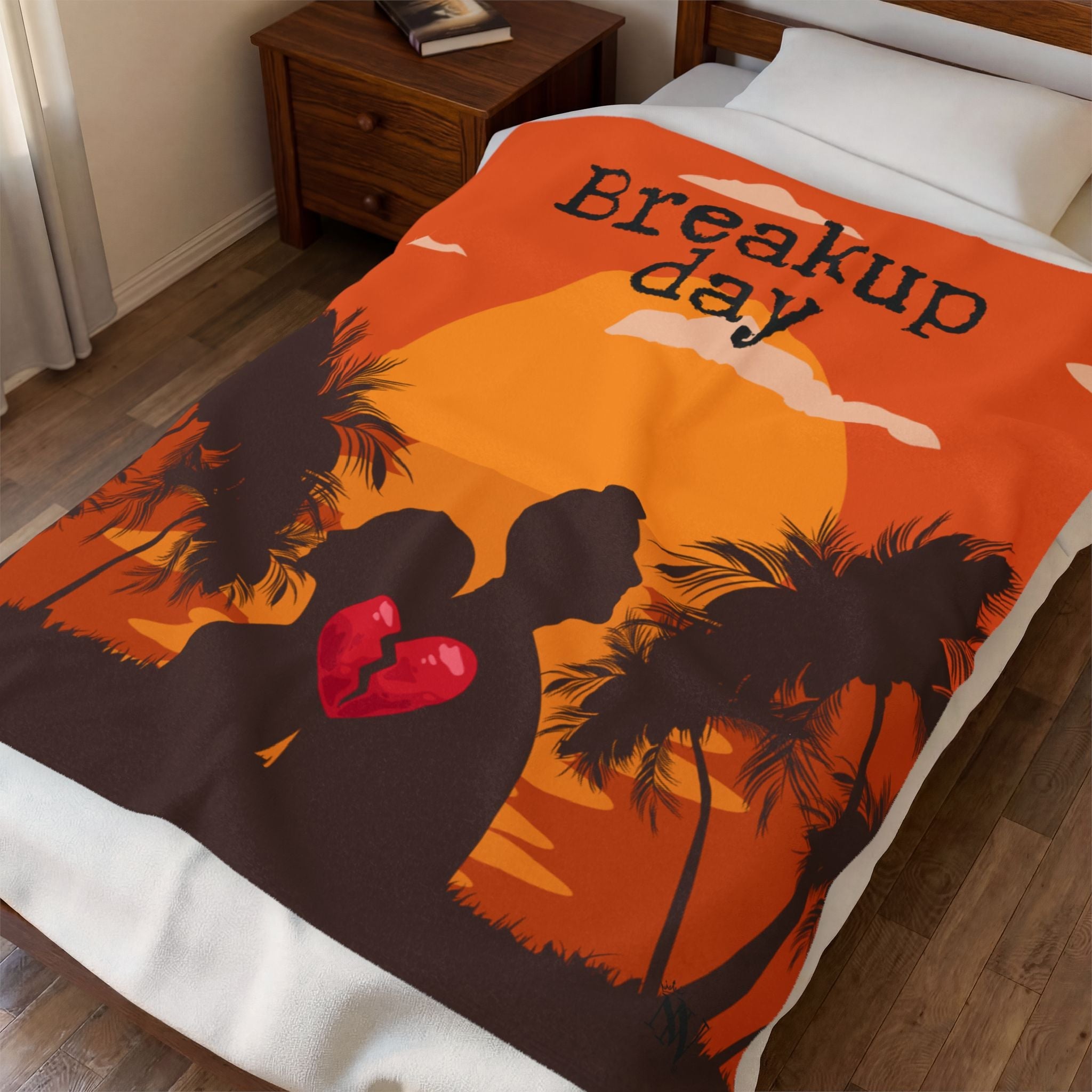 Breakup Day Heartbreak Sunset Romantic Lovers Gifts Blanket