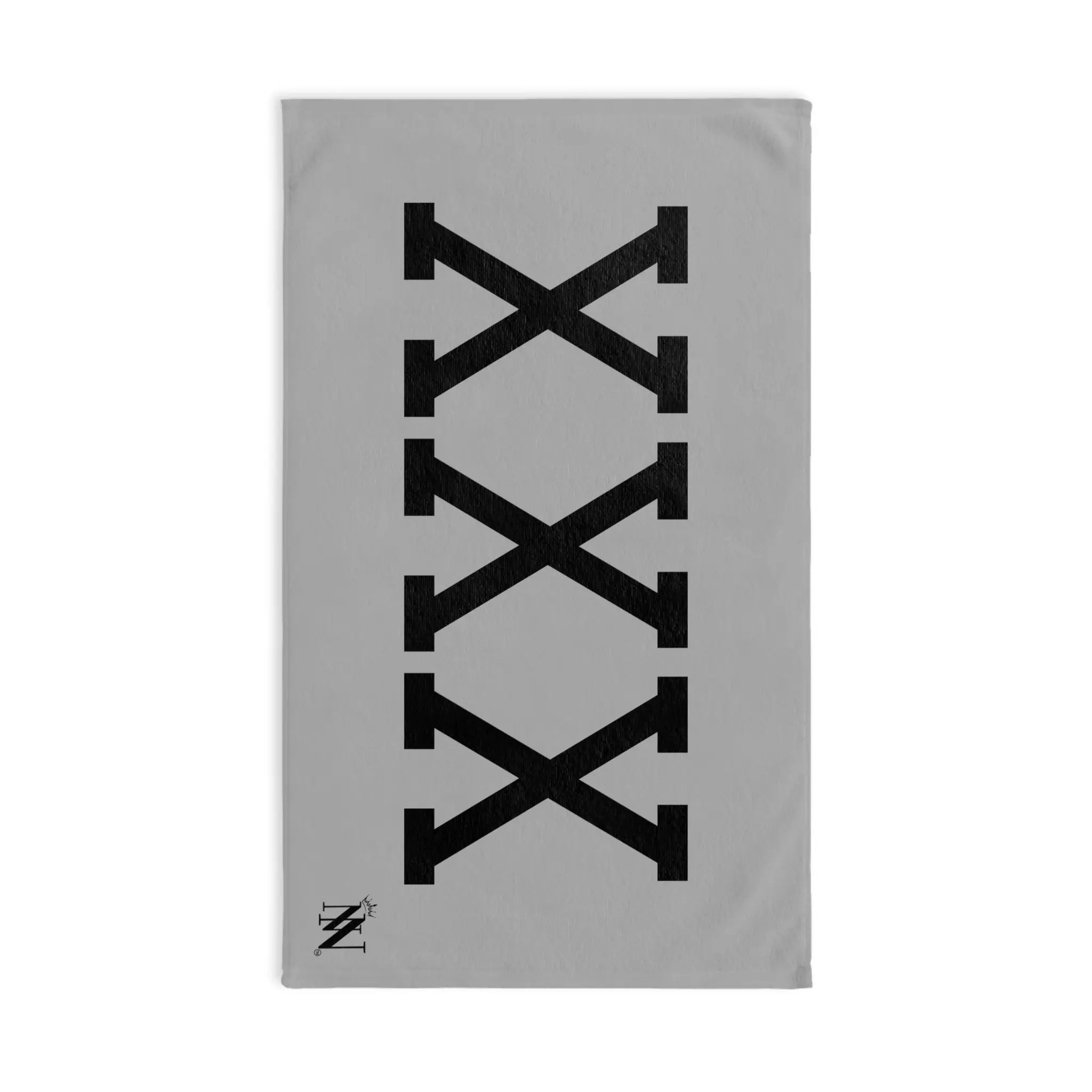 Black XXX Light Grey | Mix & Match Original Fun-Flirty Lovers’ Towels