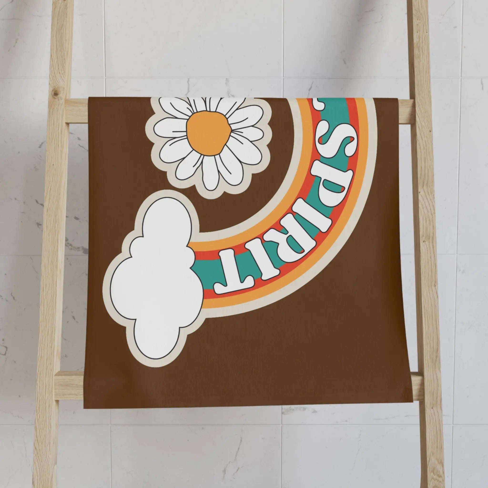 Free Spirit Retro Sticker Brown Stay Gold Retro Sticker