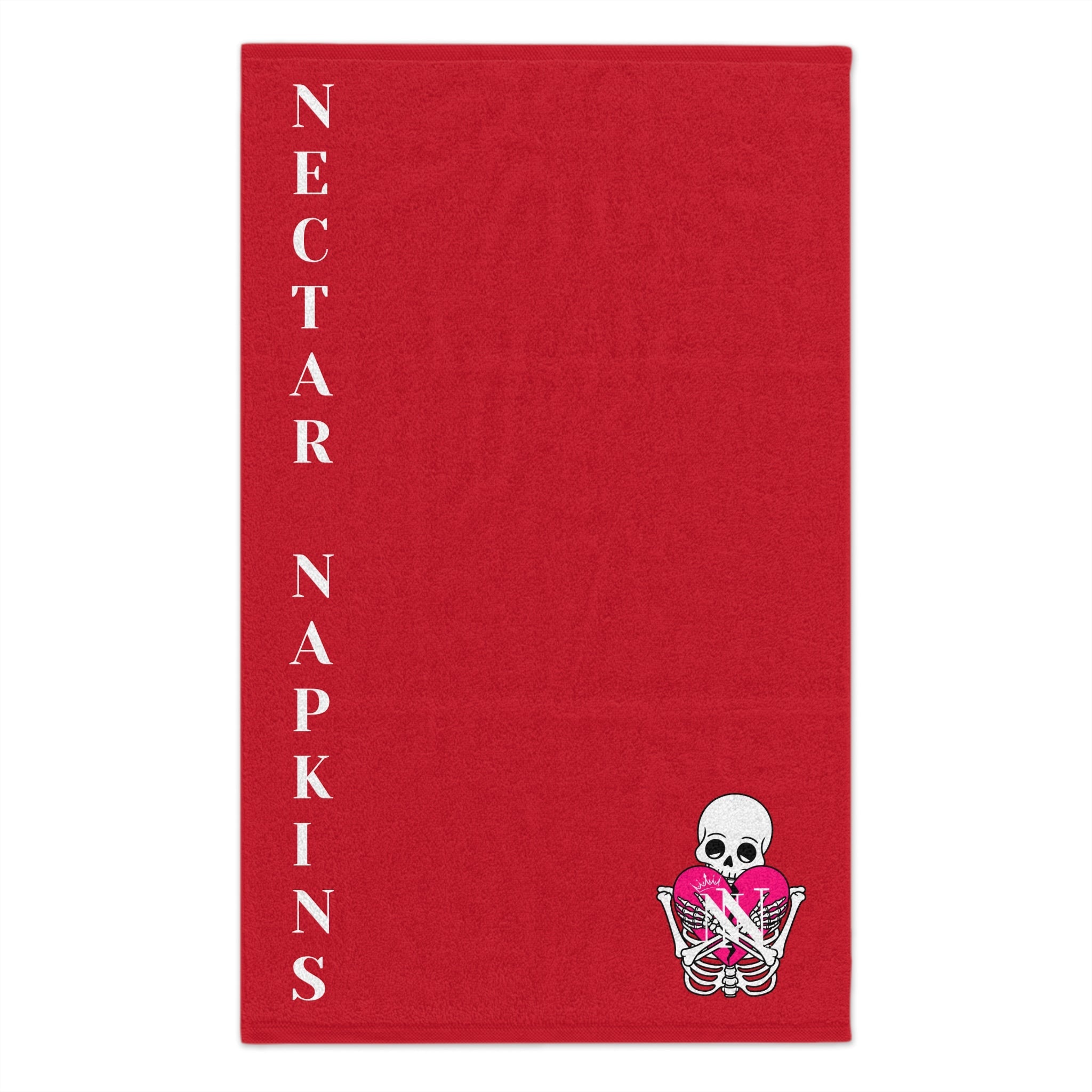 Nectar Napkins Brand Red | Nectar Napkins Fun-Flirty Lovers’ Towels