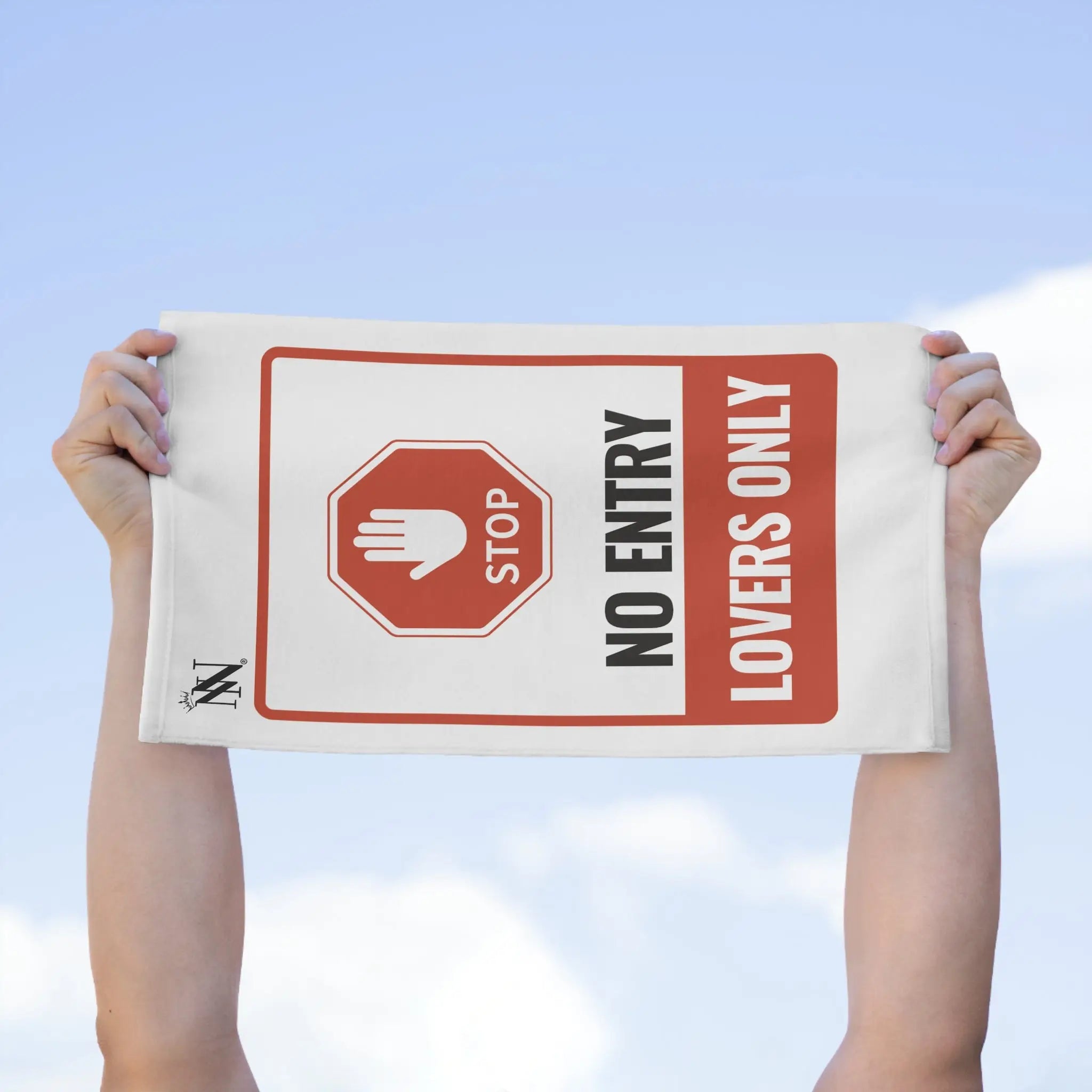 No Entry Lovers Only Sign Sex Towel