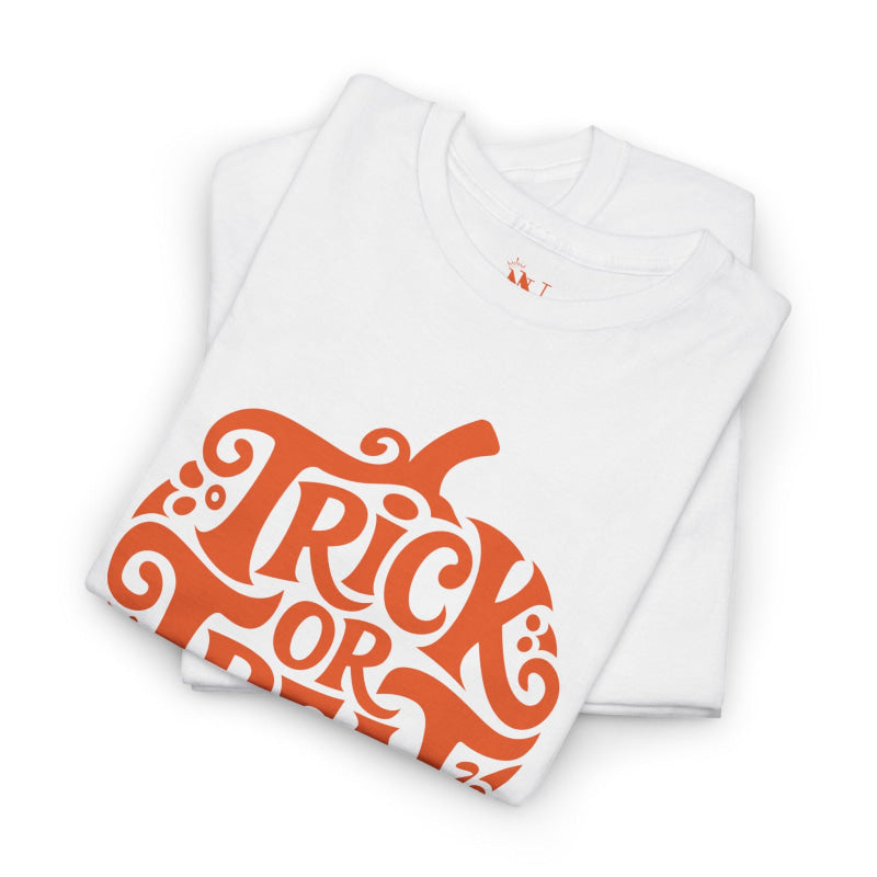 Trick Or Treat Pumpkin | Mix & Match Cotton Unisex Fun-Flirty Lovers’ T-Shirts
