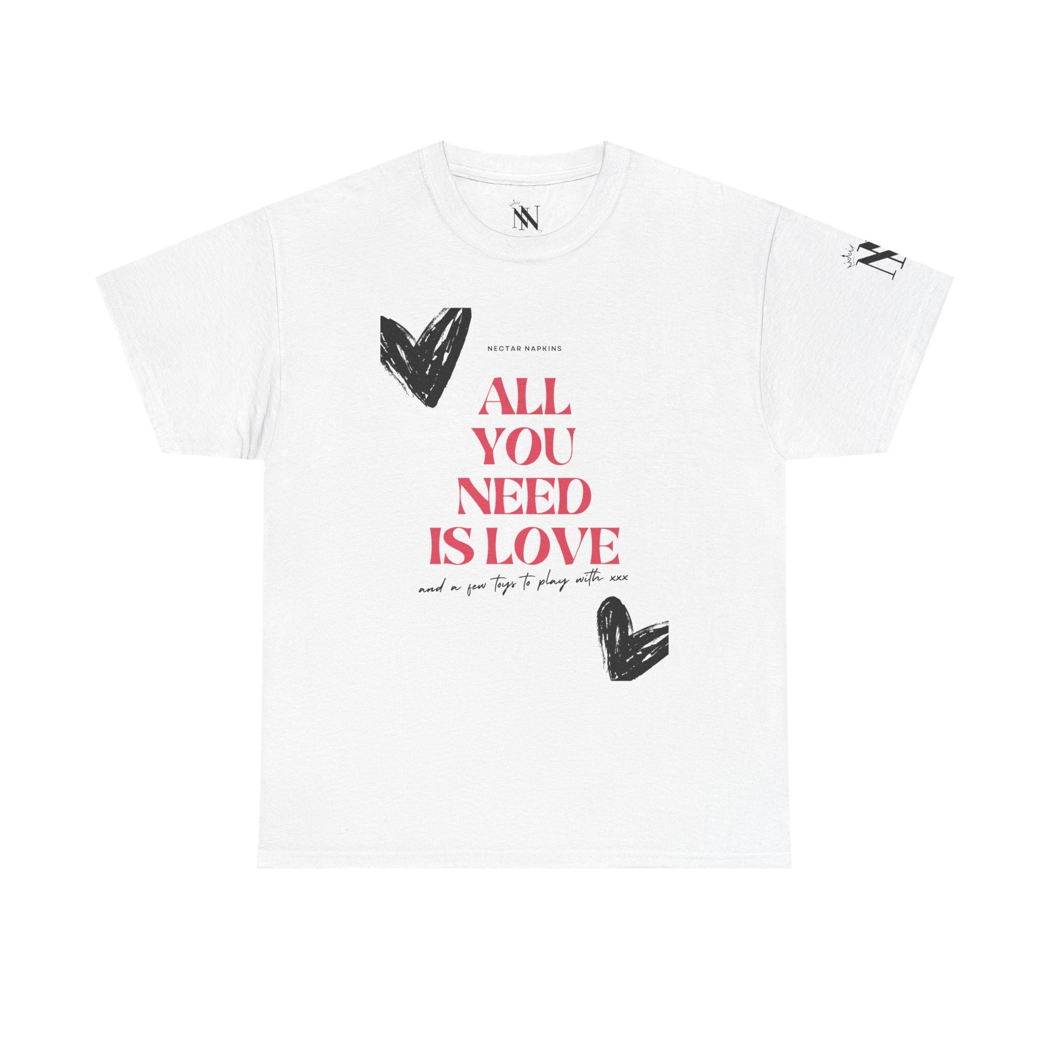 All You Need Is Love | Mix & Match 100% Cotton Unisex Fun-Flirty Lovers’ Tees