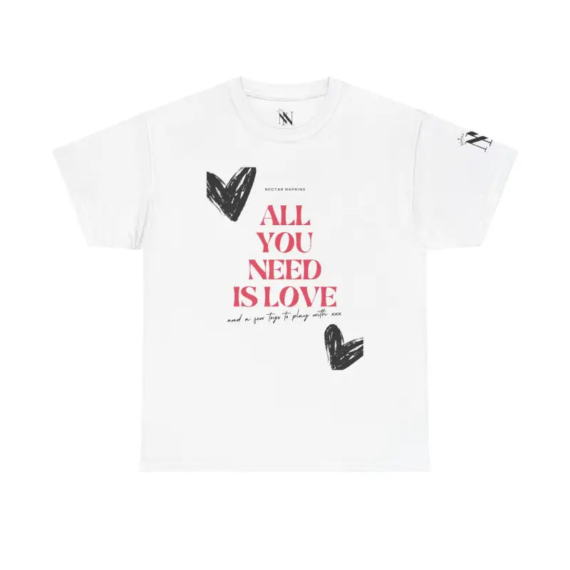 All You Need Is Love | Mix & Match 100% Cotton Unisex Fun-Flirty Lovers’ Tees