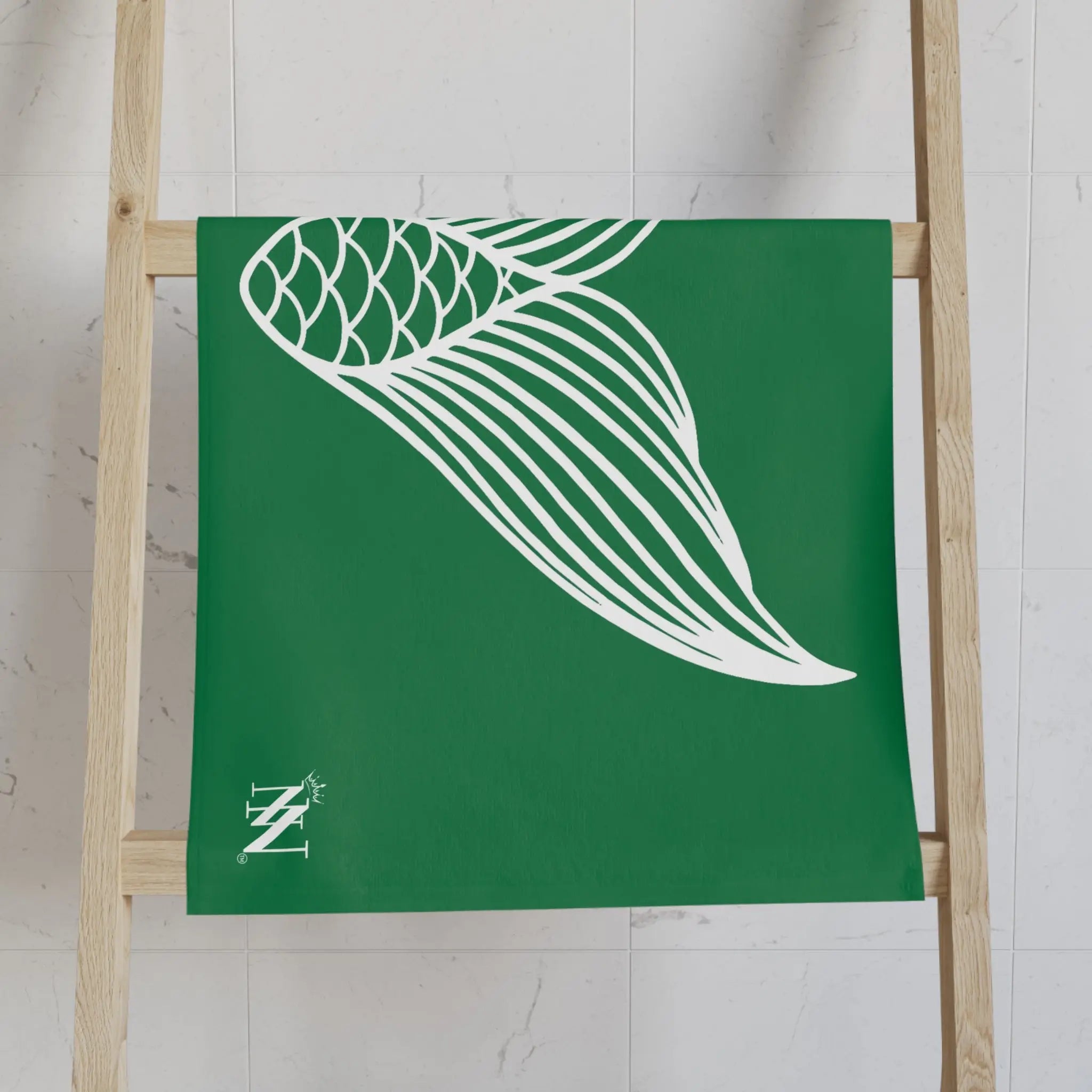Mermaid Tail Green Cum Towel