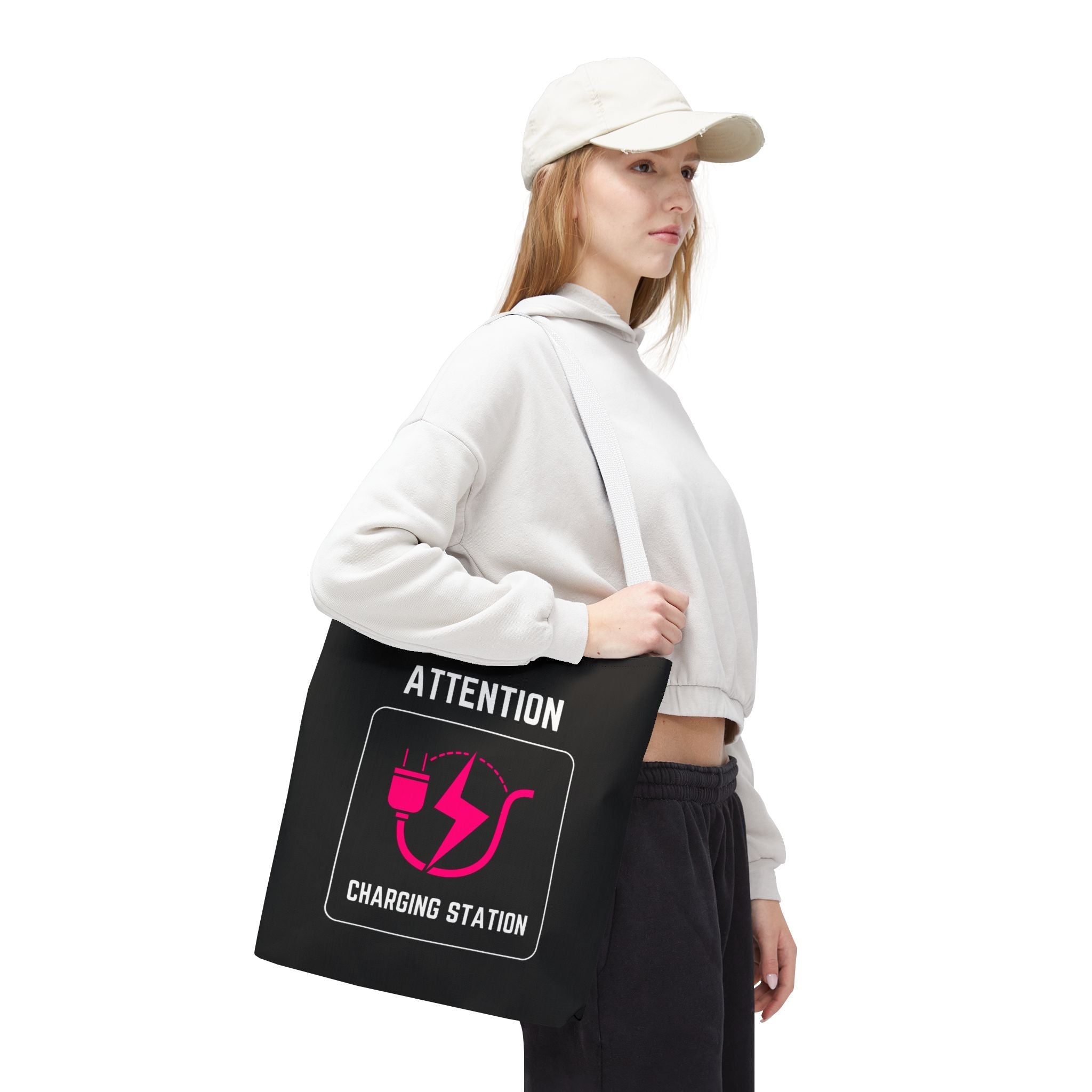 Attention Charging Station Fun Everyday Cute Tote Bag