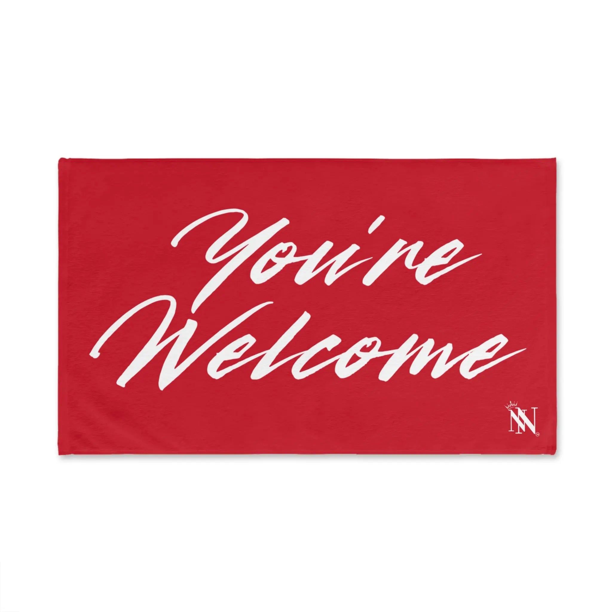 Simply Youâre Welcome Dark Red Cum Towel