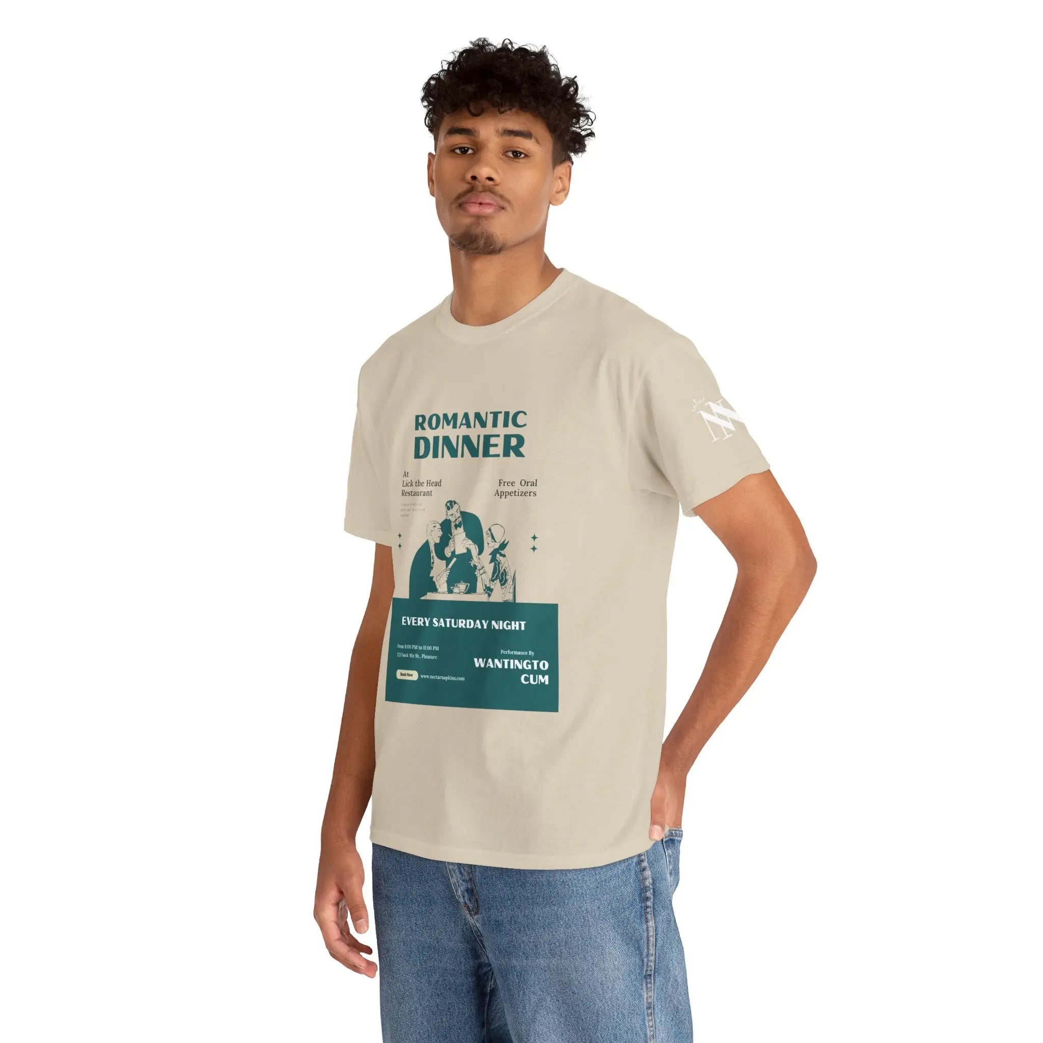 Romantic Dinner | Mix & Match 100% Cotton Unisex Fun-Flirty Lovers’ Tees