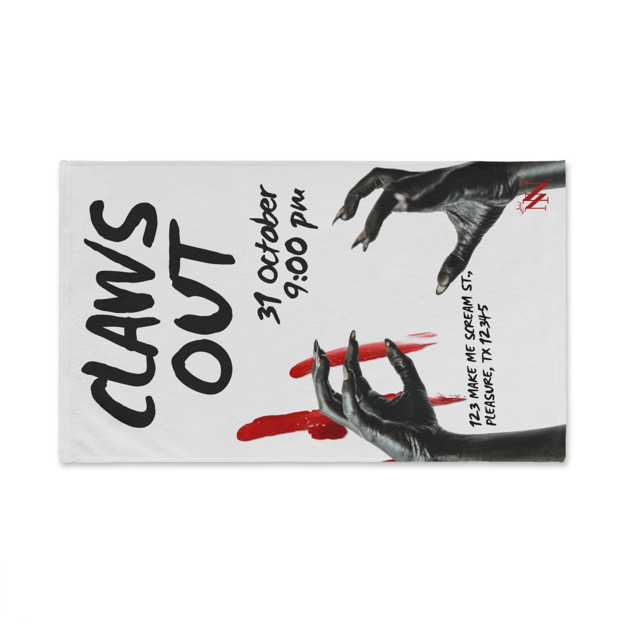 Claws Out Halloween | Mix & Match Original Fun-Flirty Lovers’ Towels