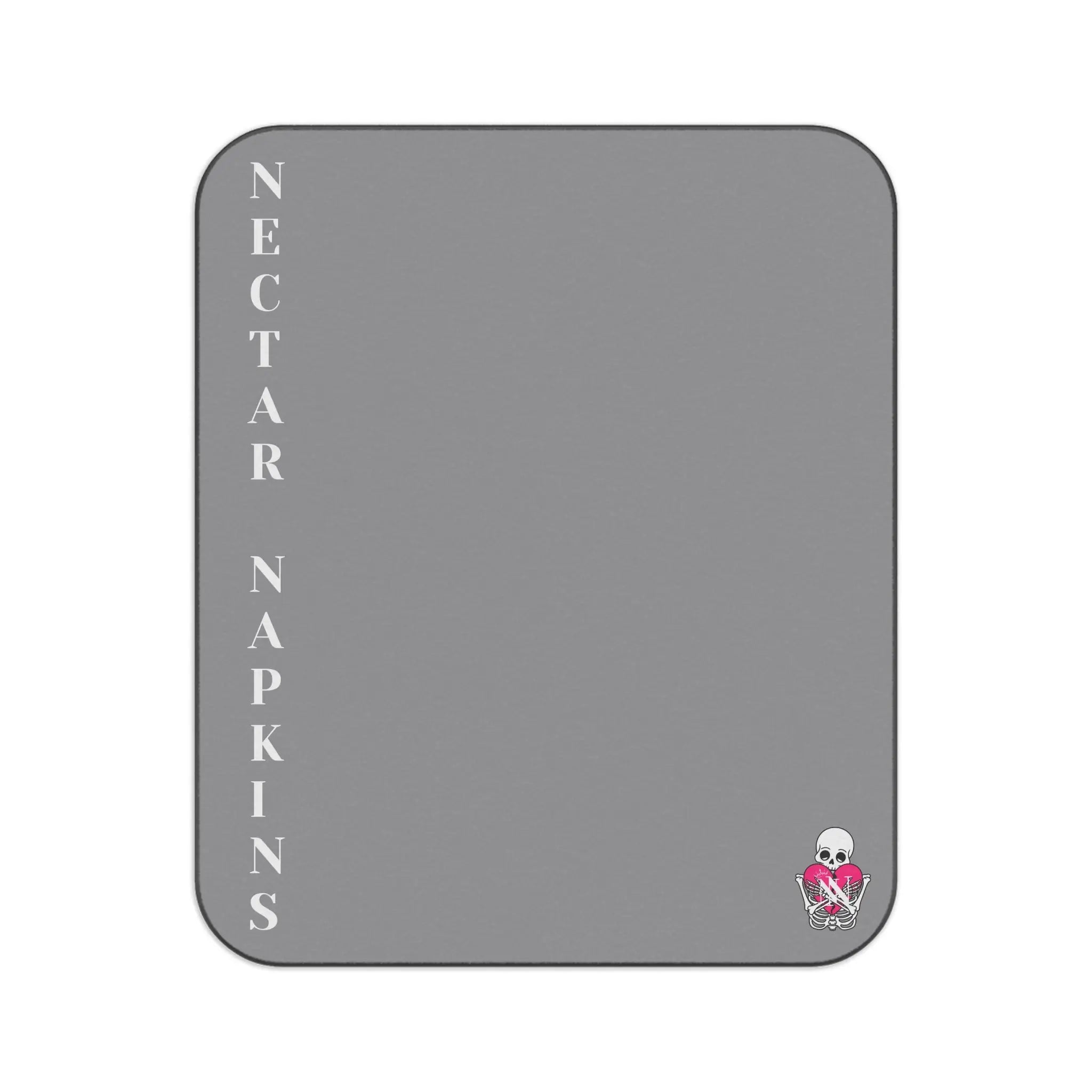 Nectar Napkins Brand Gray Water-Resistant Sex Blanket