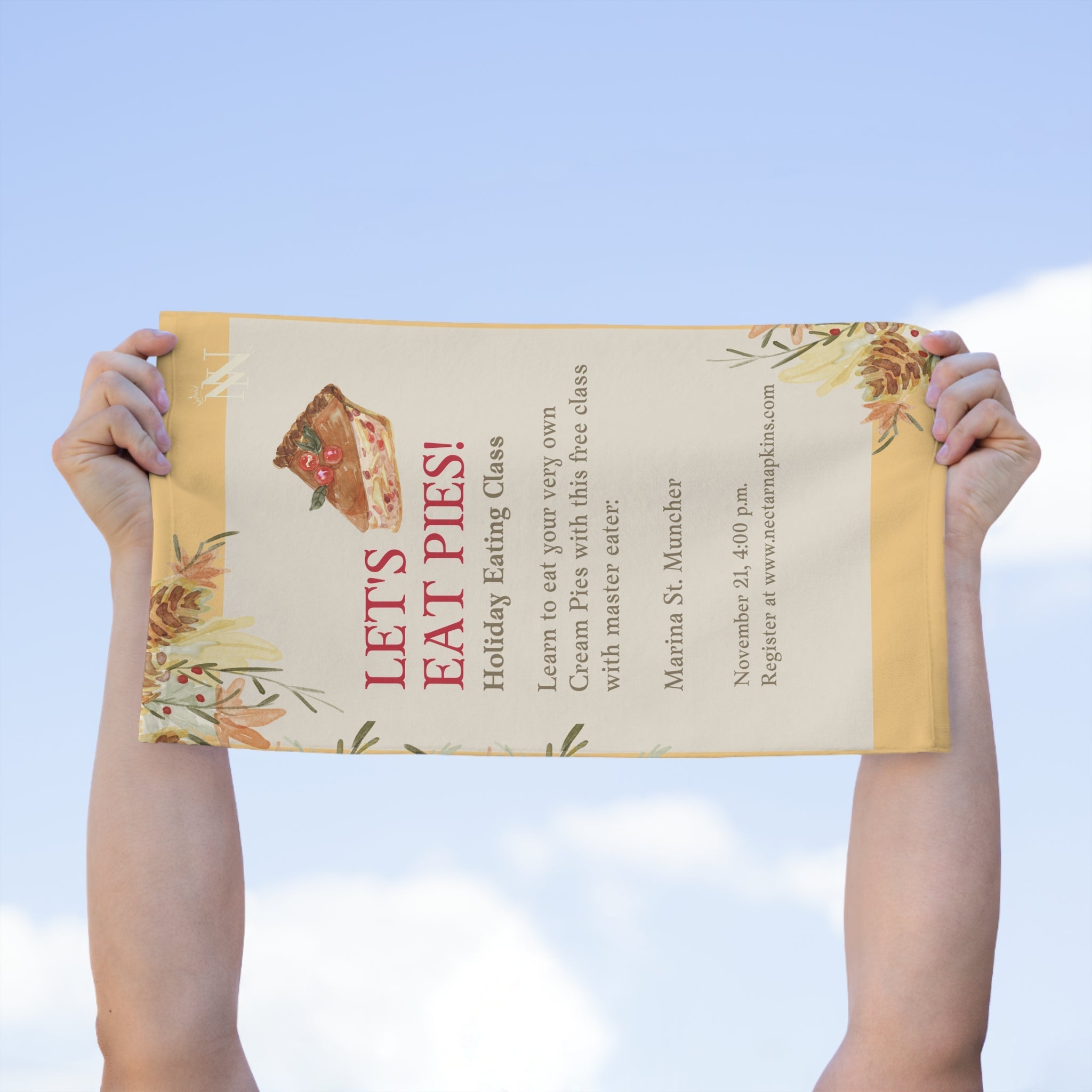Let’s Eat Pies | Mix & Match Soft Fun-Flirty Lovers’ Towels